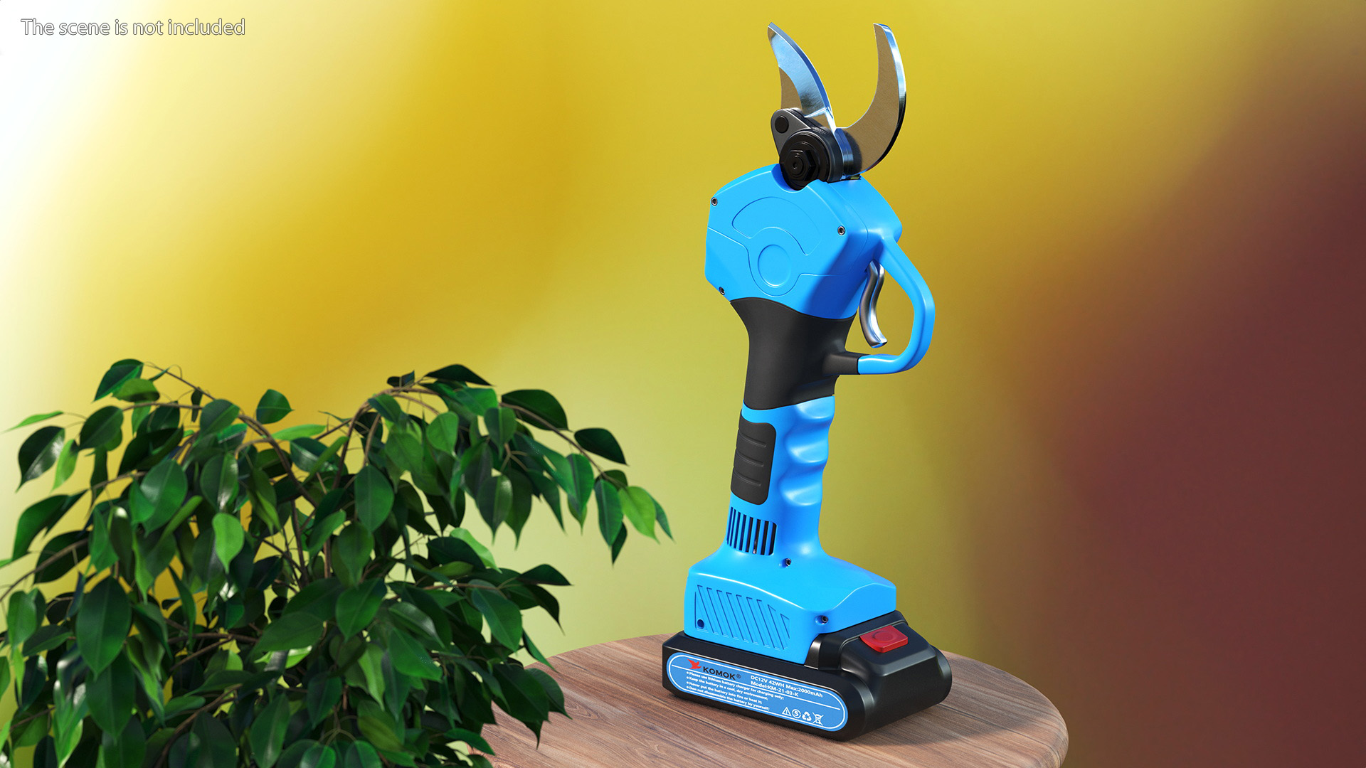 3D Blue Komok Cordless Pruner