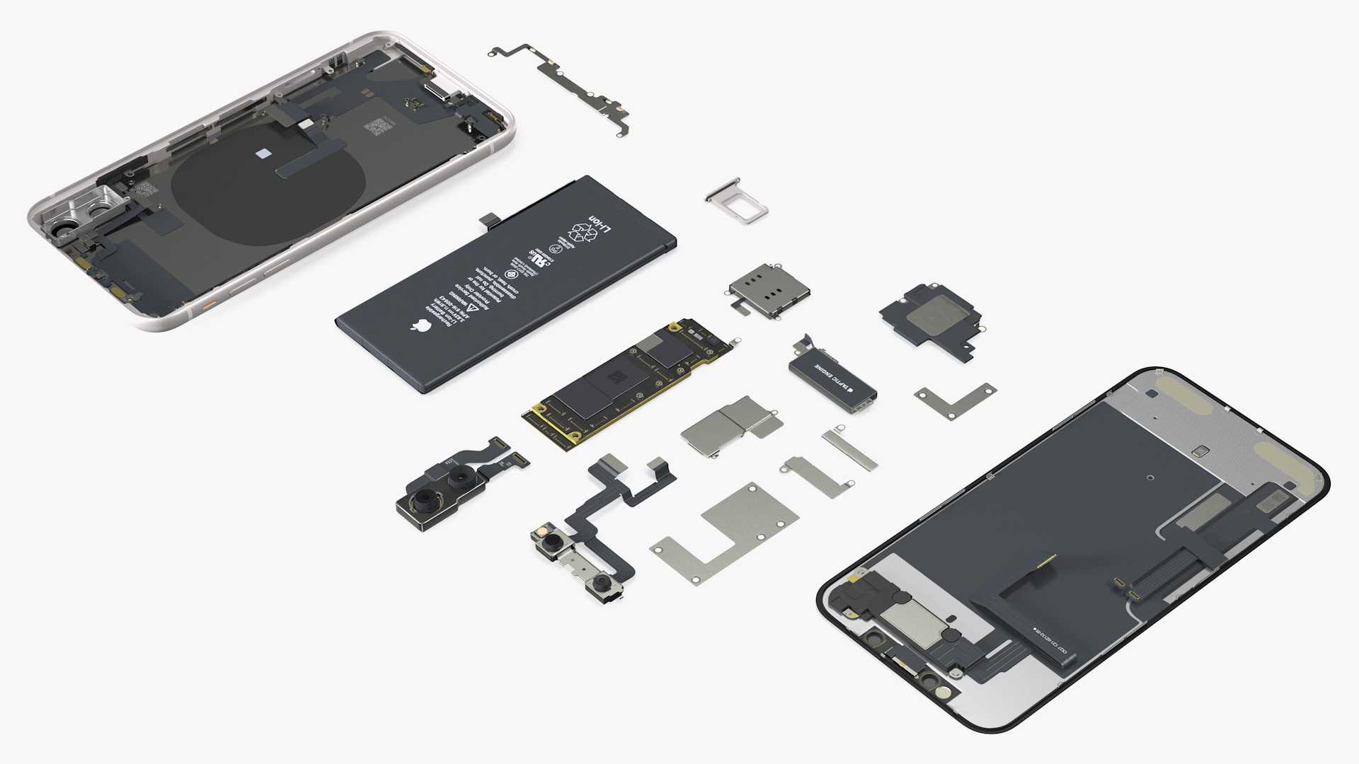 3D iPhone 11 Fully Disassembled model