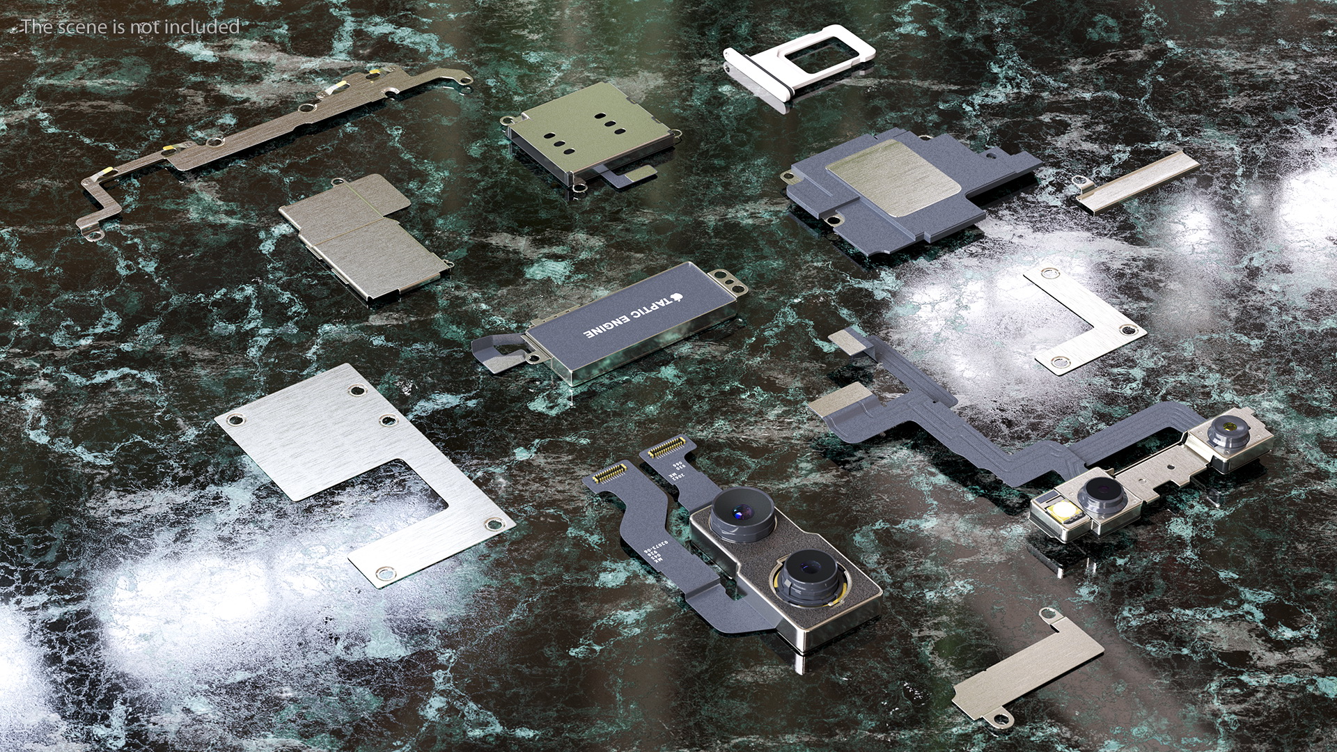 3D iPhone 11 Fully Disassembled model