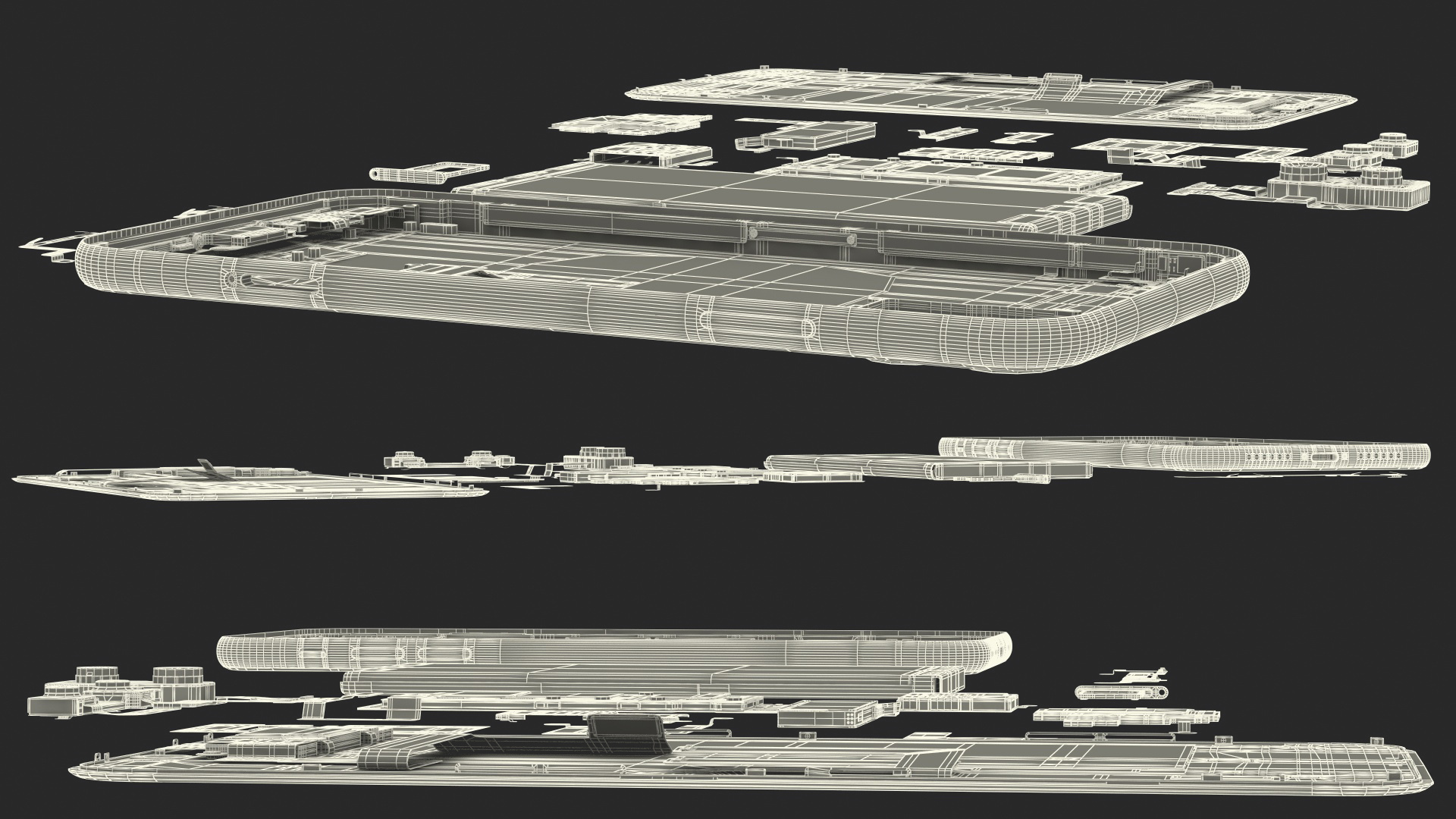 3D iPhone 11 Fully Disassembled model