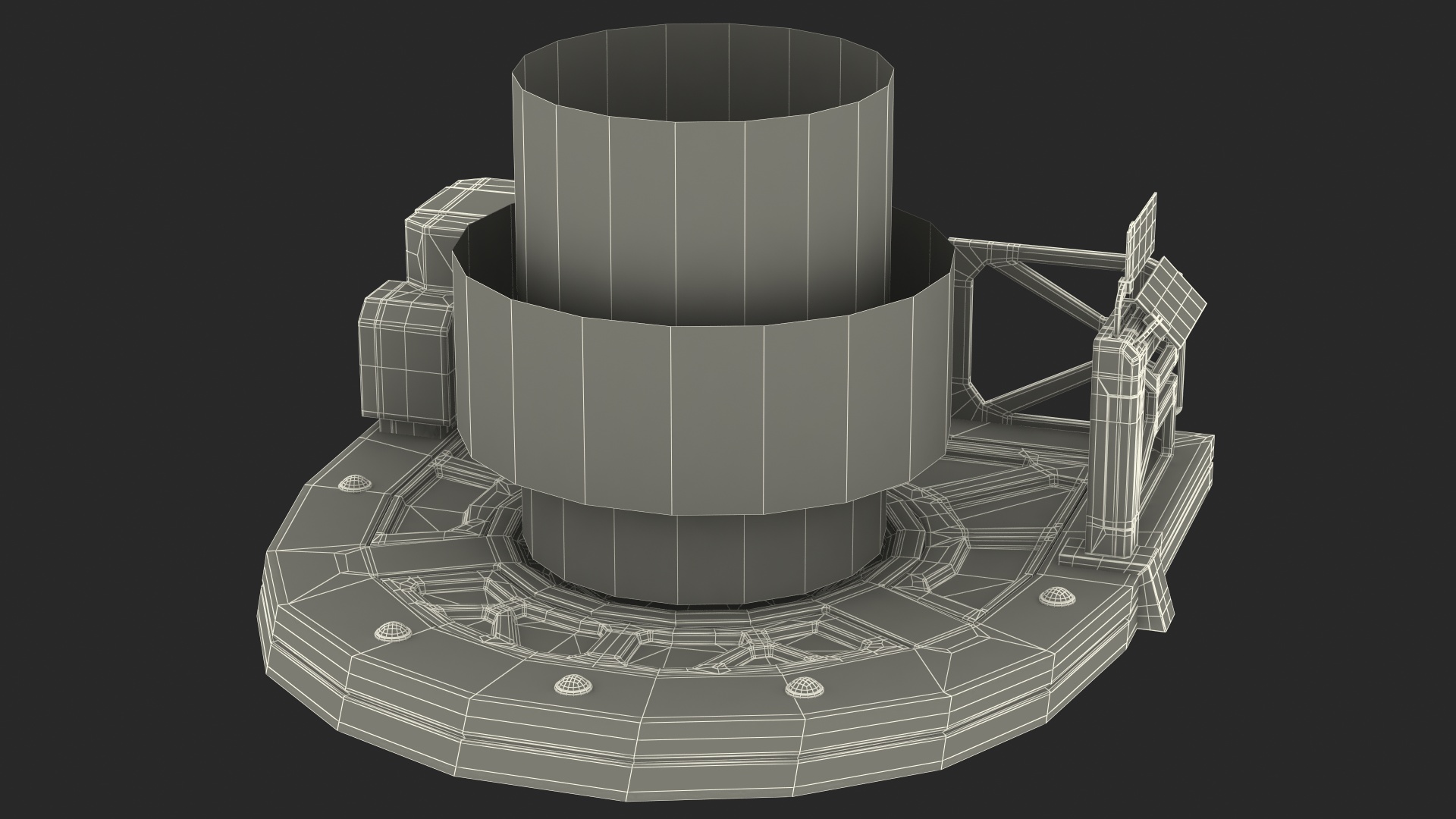 Sci Fi Operating Teleport Pad 3D model