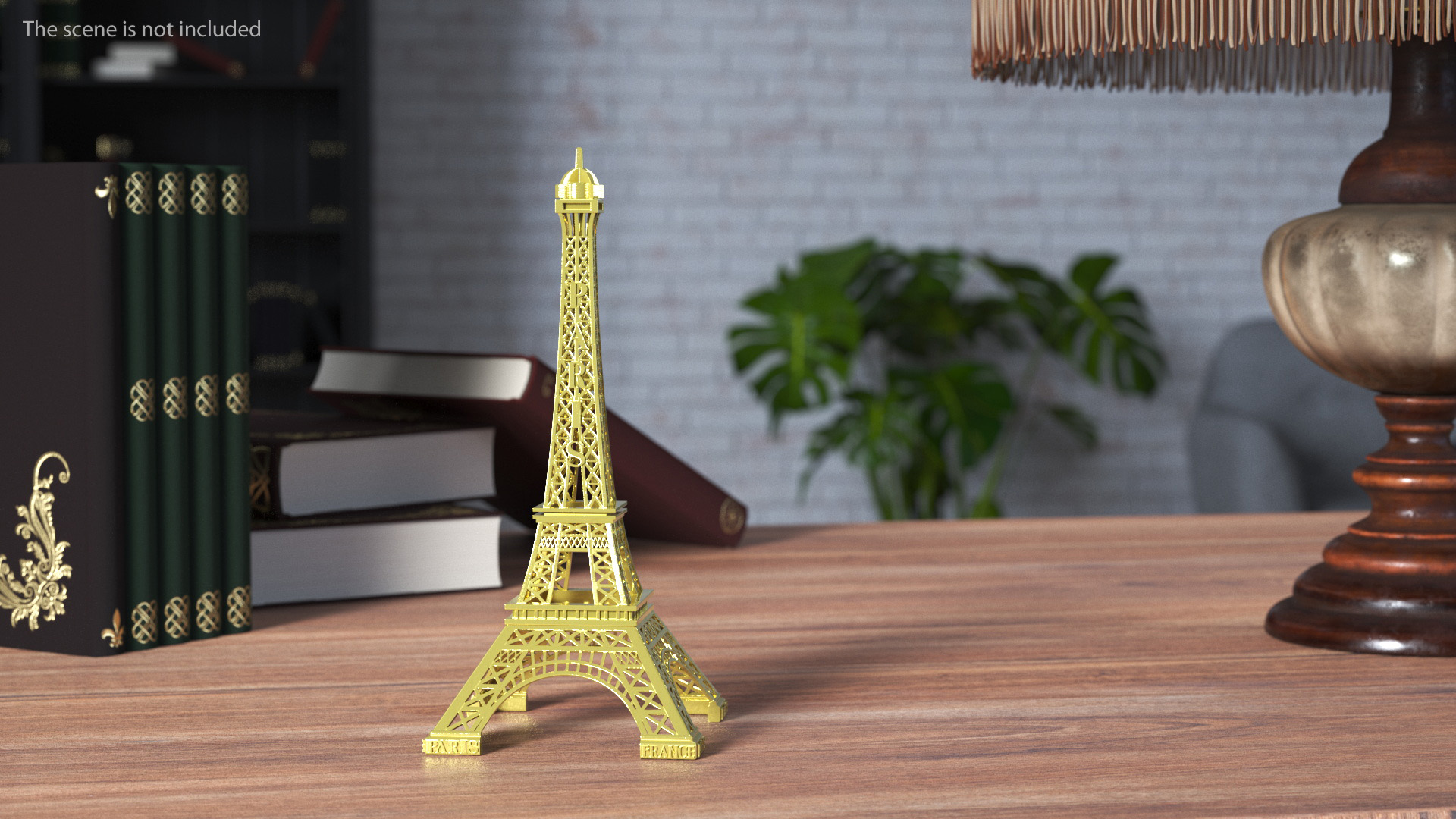 3D Eiffel Tower Gold Souvenir