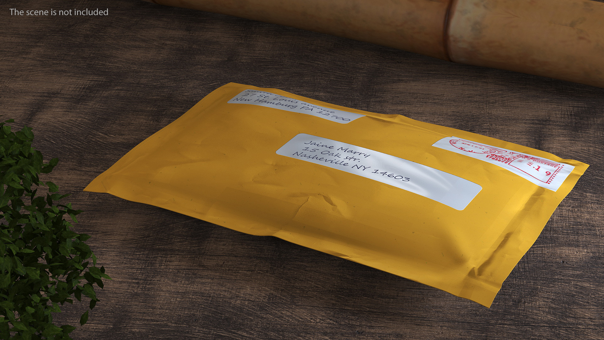 3D model Small Mail Package with Stamps