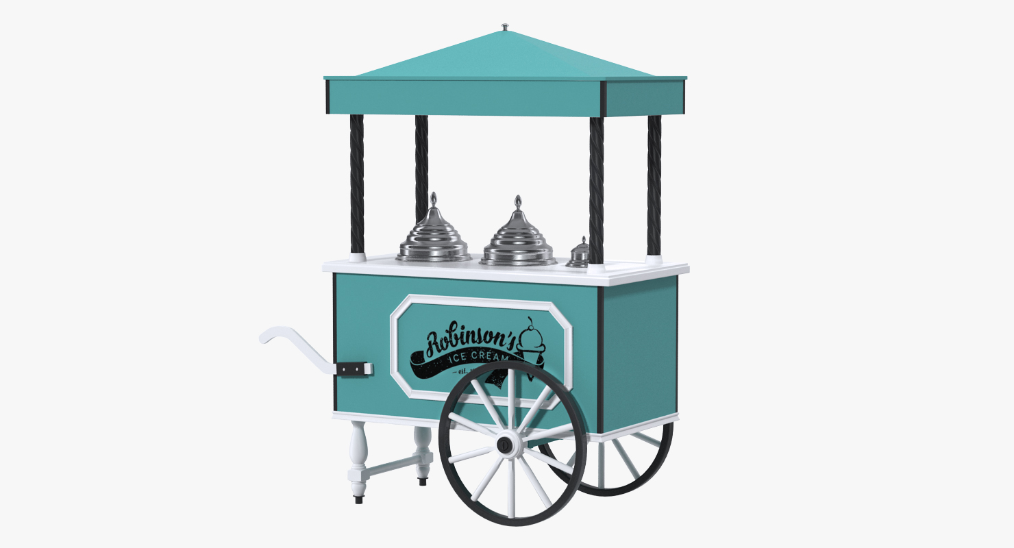 3D model Retro Ice Cream Cart