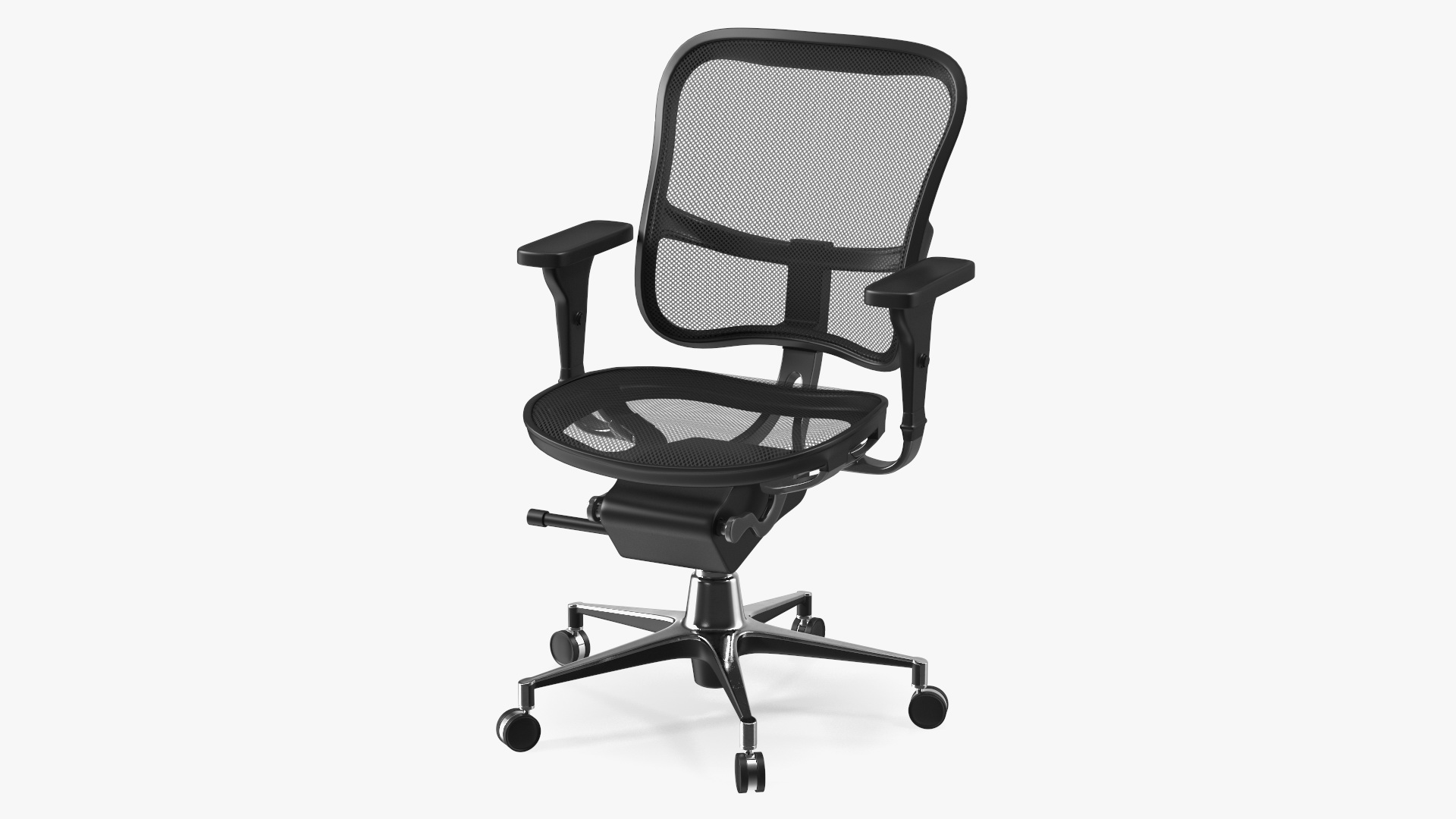 3D Office Chair with Armrests