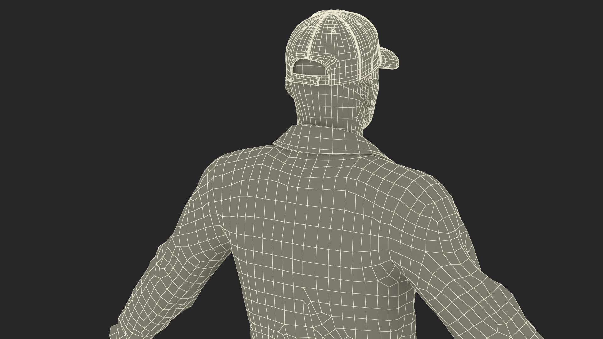 3D Young Man in Casual Clothes Rigged for Maya model