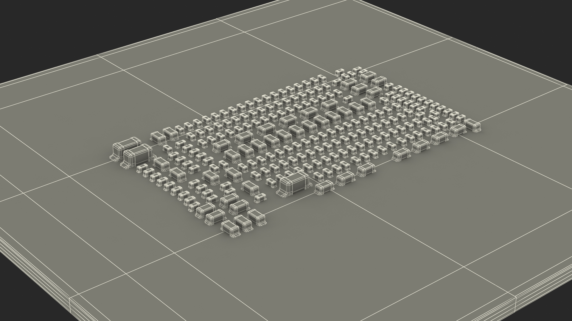 3D Central Processing Unit model