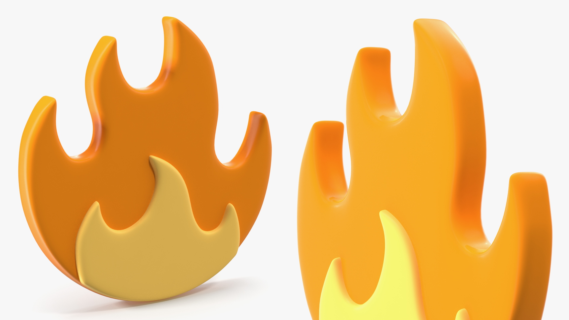 3D model Fire Emoji