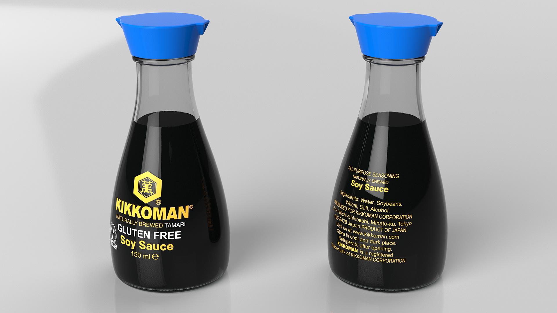 3D model Gluten Free Soy Sauce Kikkoman