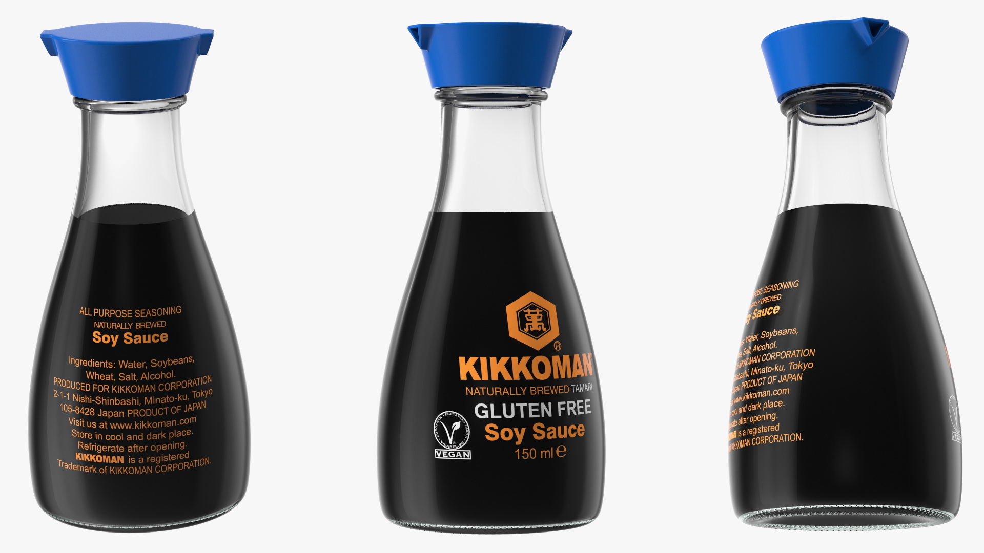 3D model Gluten Free Soy Sauce Kikkoman