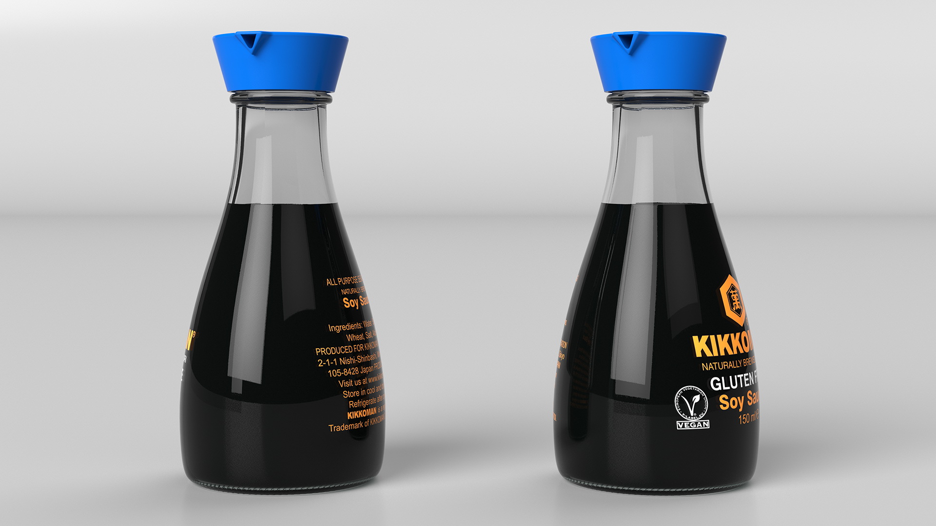 3D model Gluten Free Soy Sauce Kikkoman