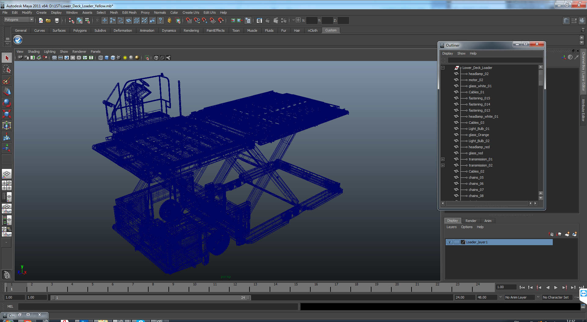 3D model Lower Deck Loader Generic