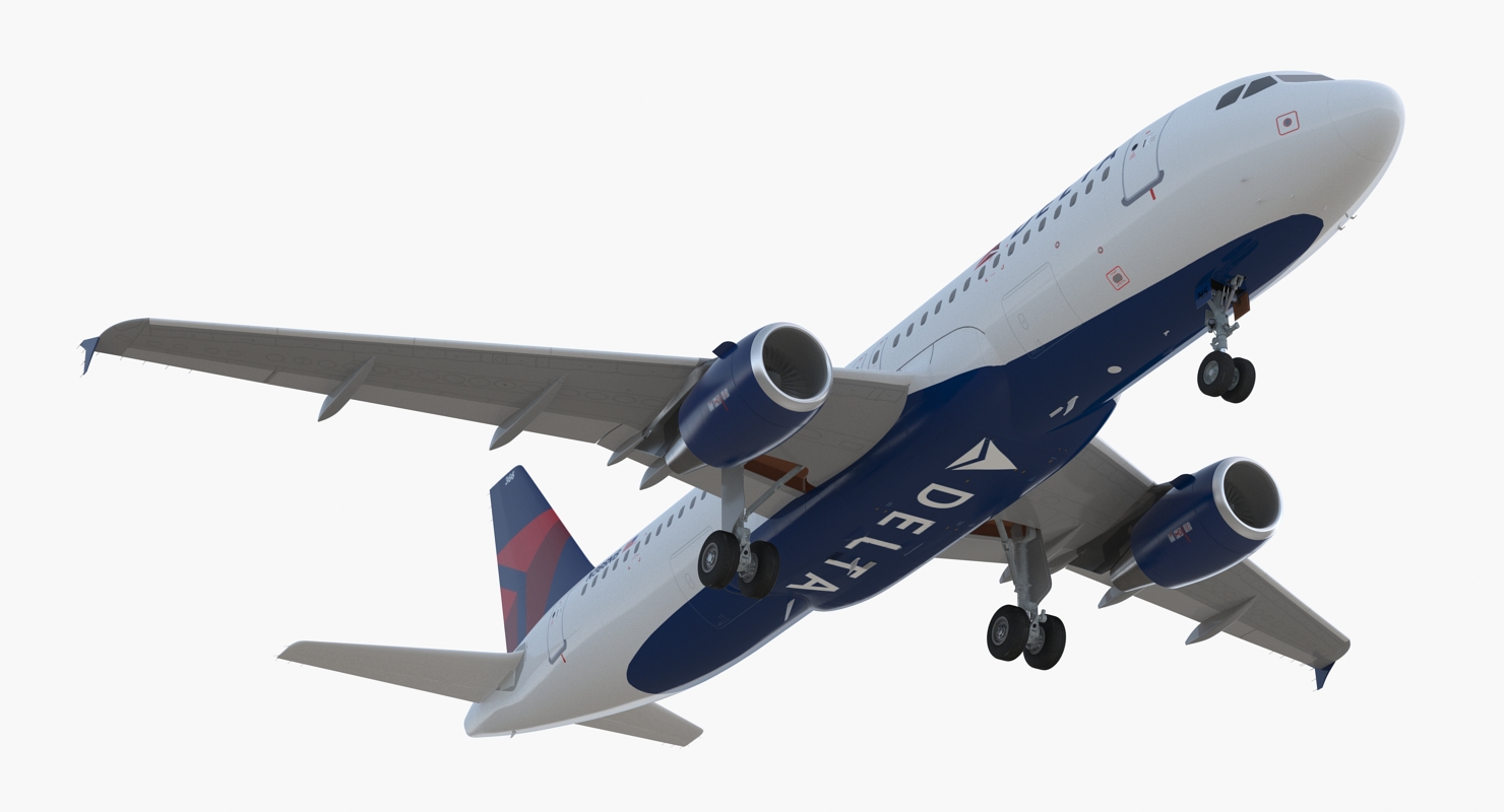 Airbus A320 Delta Air Lines 3D