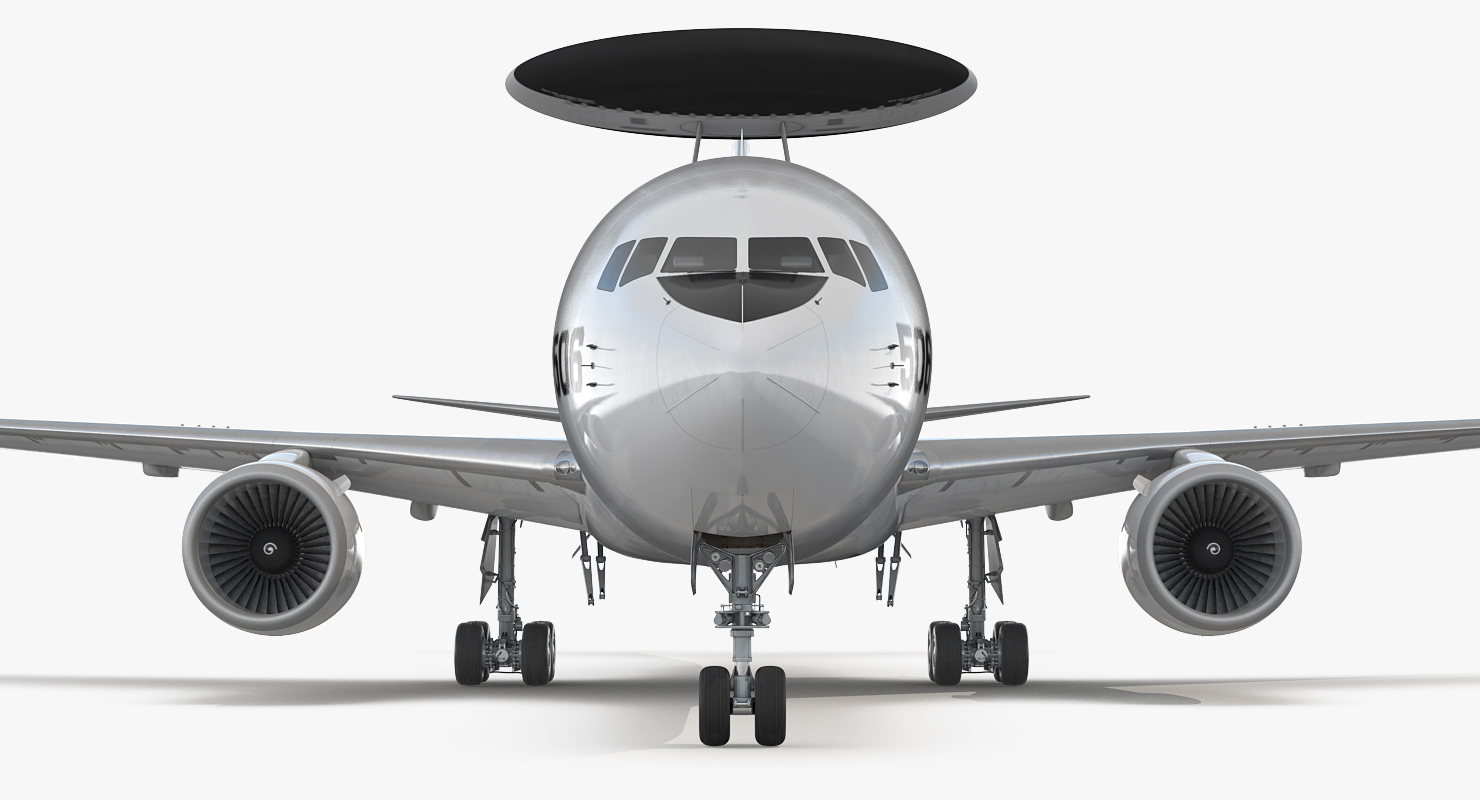 Boeing E767 AWACS Rigged 3D model