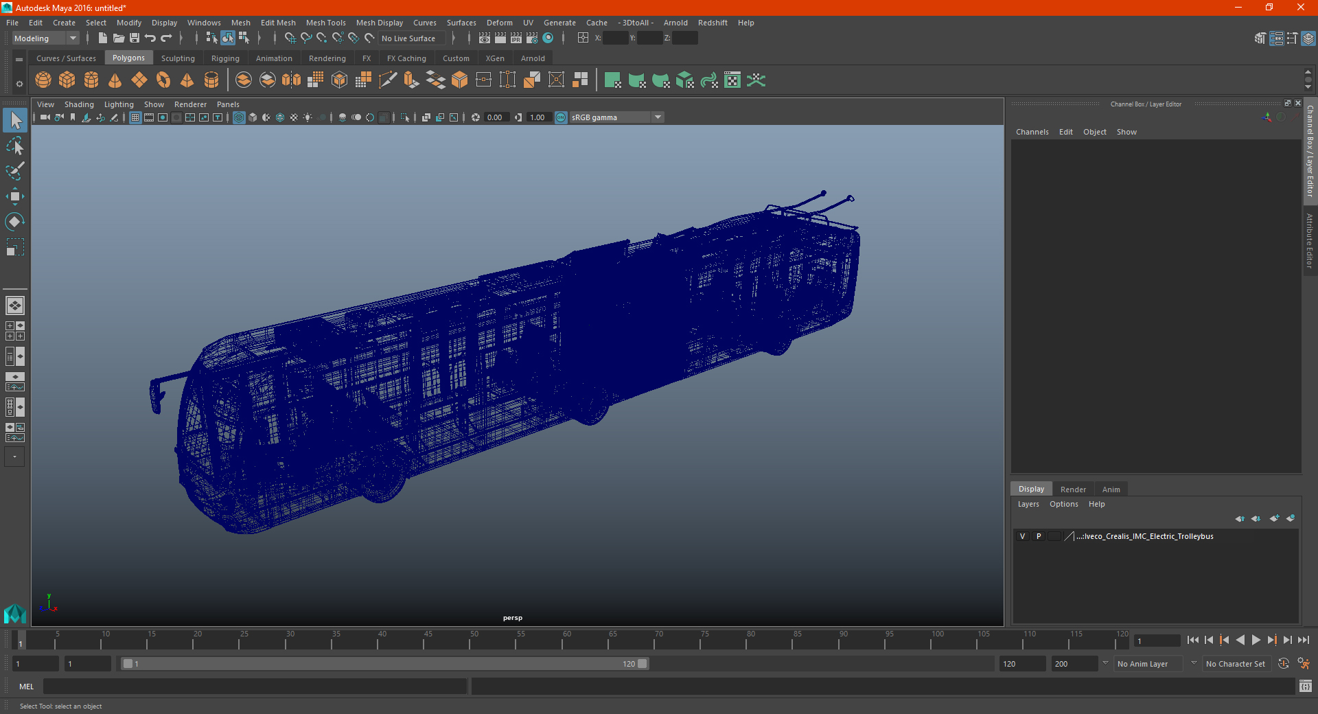 Iveco Crealis IMC Electric Trolleybus 3D