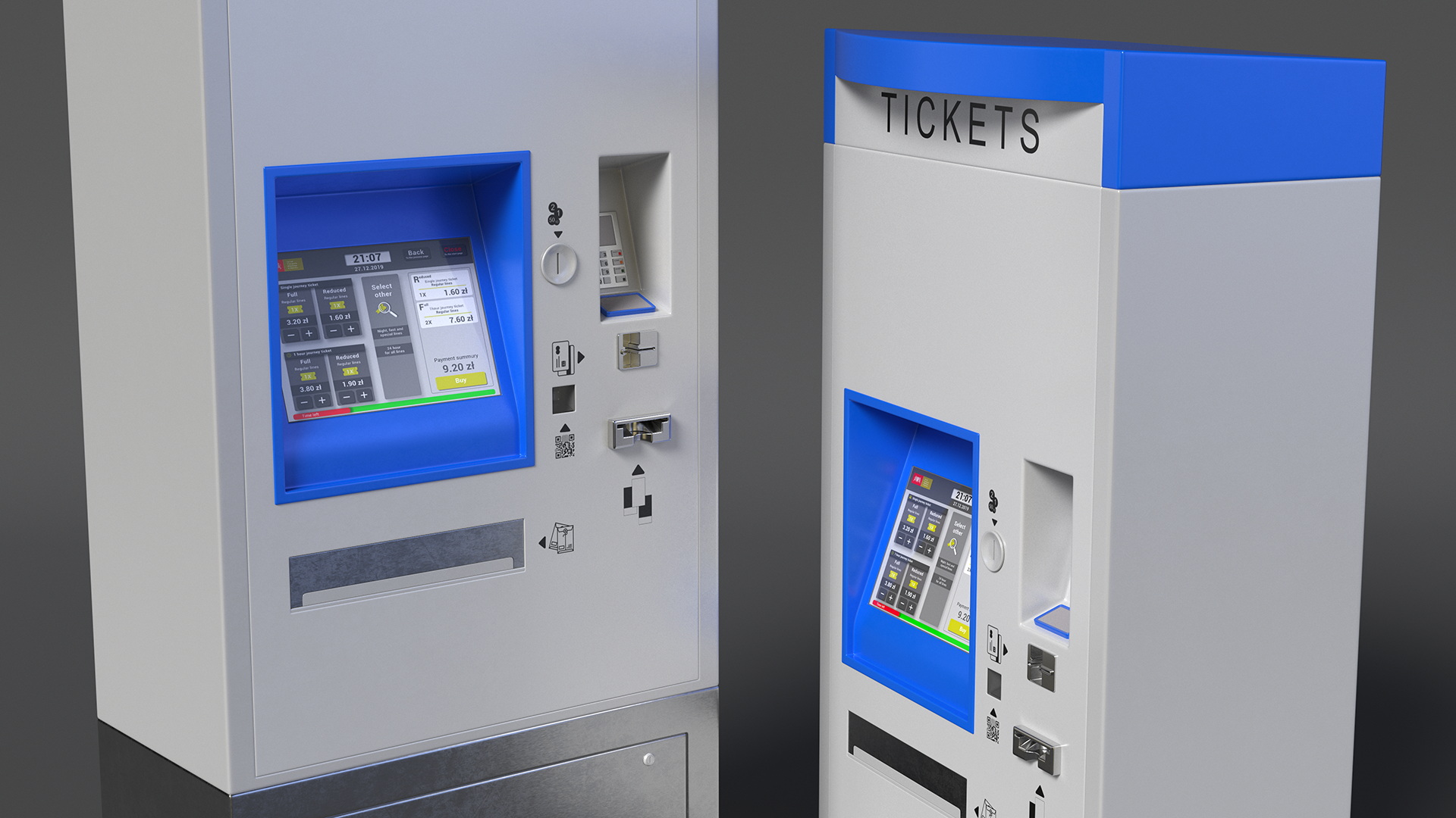 Self Service Ticket Machine 3D