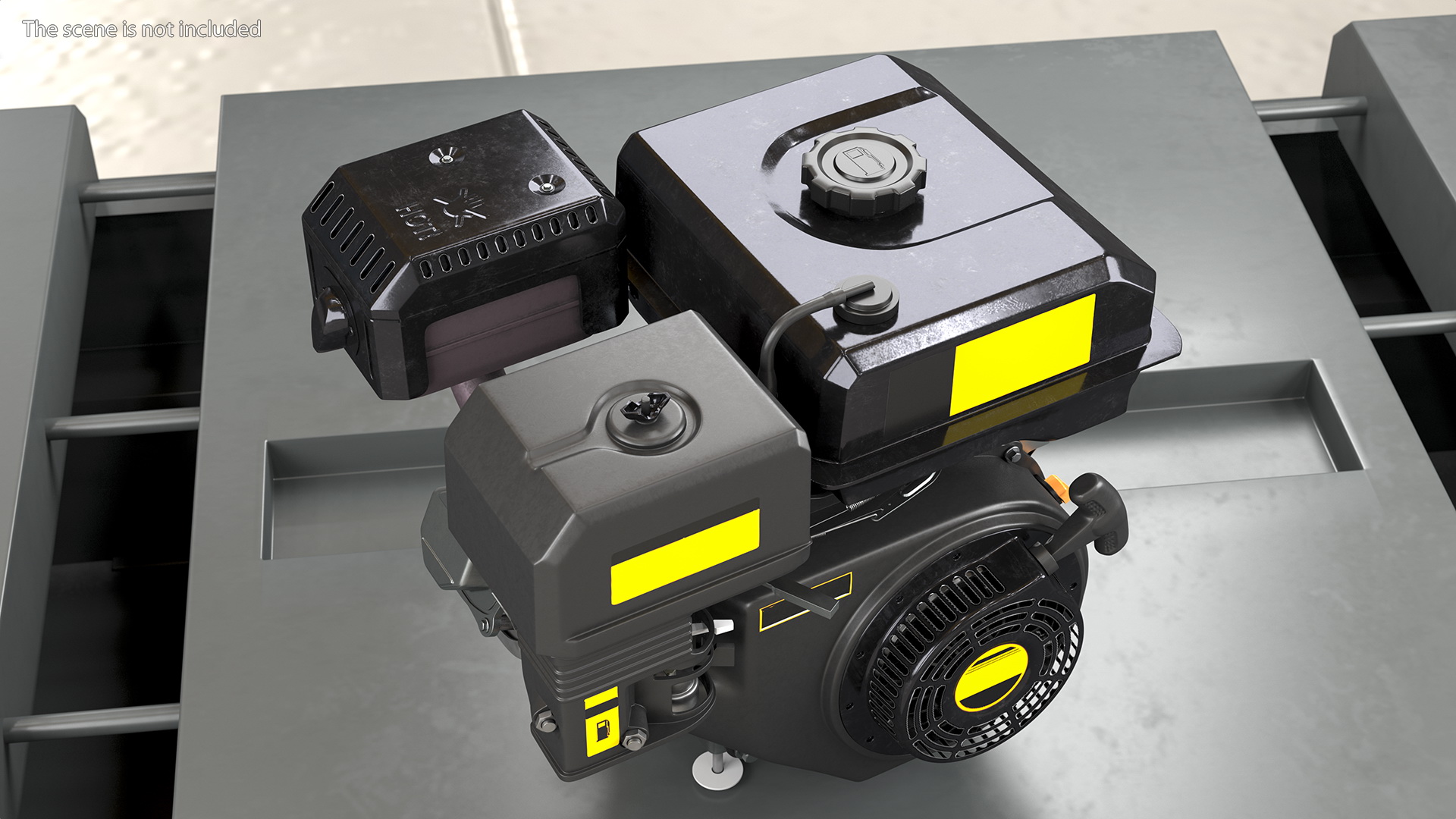 Horizontal Shaft Gas Engine 3D