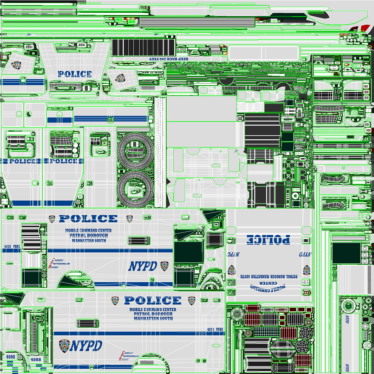 3D NYPD Mobile Command Center