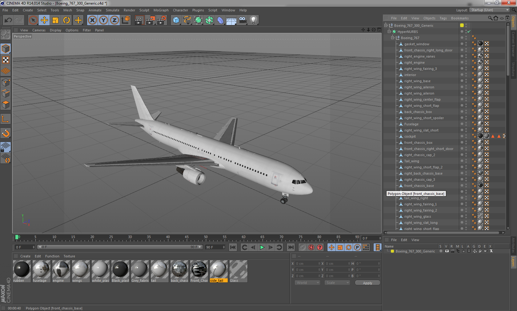 Boeing 767 300 Generic 3D