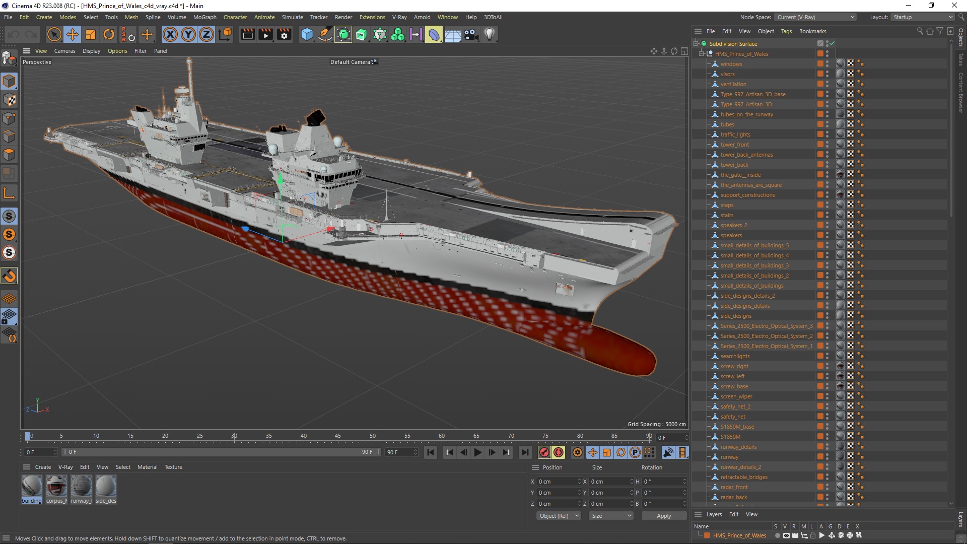 HMS Prince of Wales 3D model