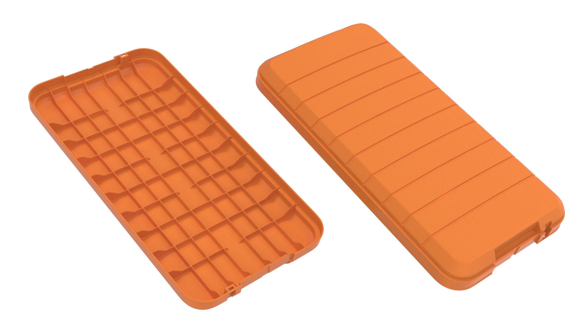 Plastic Toolbox Orange 3D