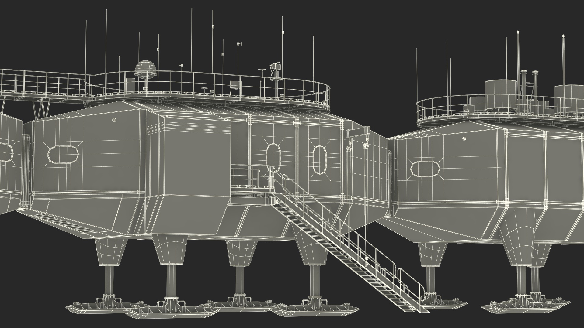 Arctic and Antarctic Mobile Research Station 3D model