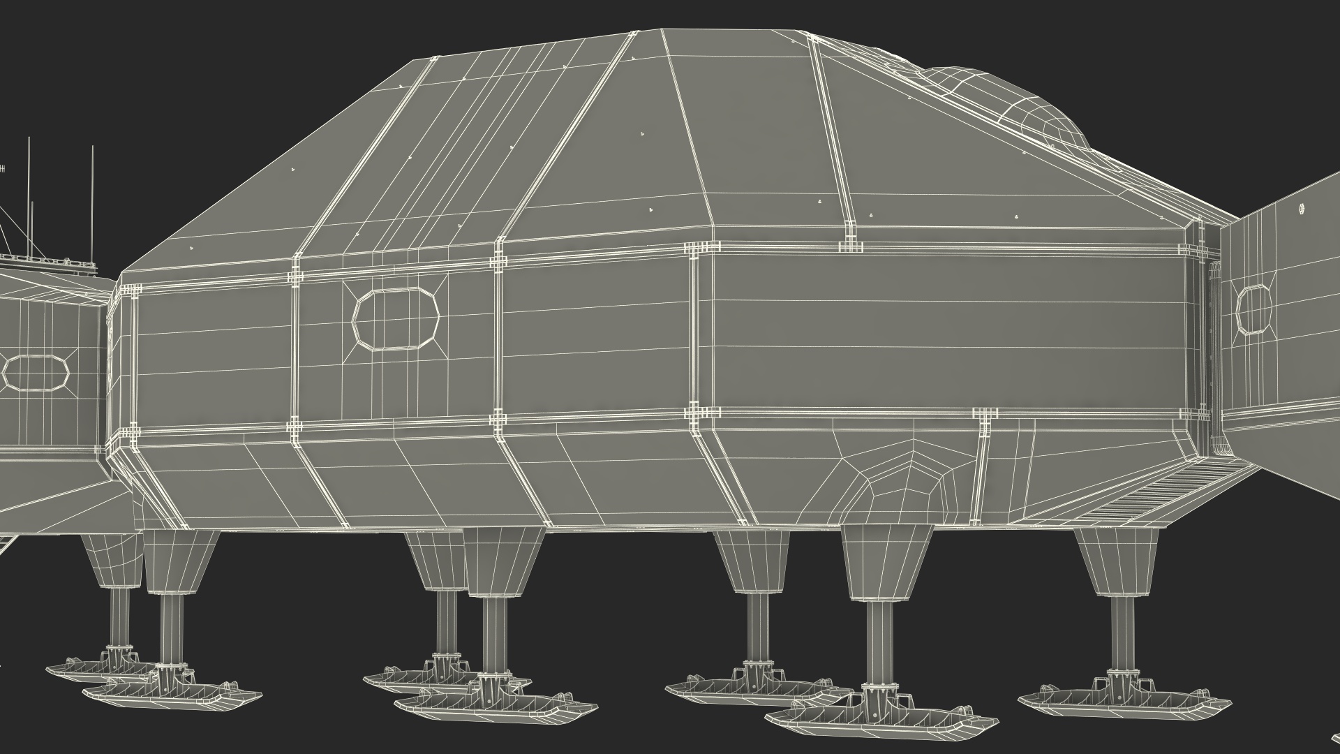 Arctic and Antarctic Mobile Research Station 3D model