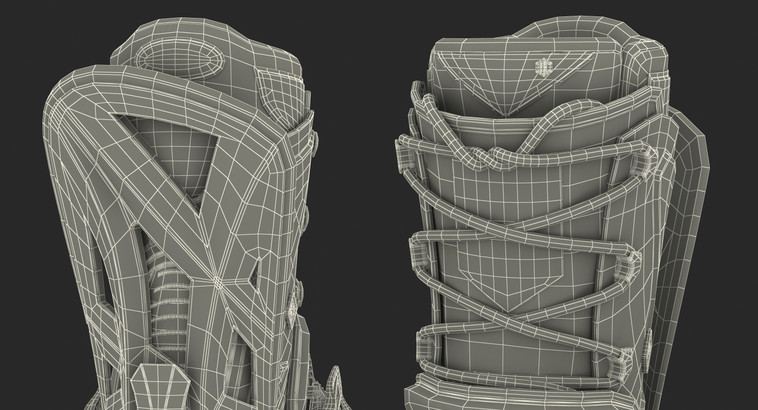 Snowboard Jones with Bindings and Boots 3D model