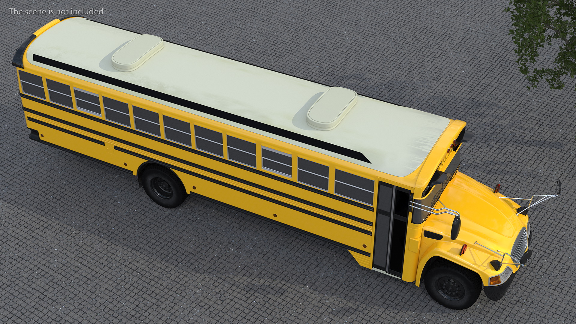 School Bus Exterior Only 3D model