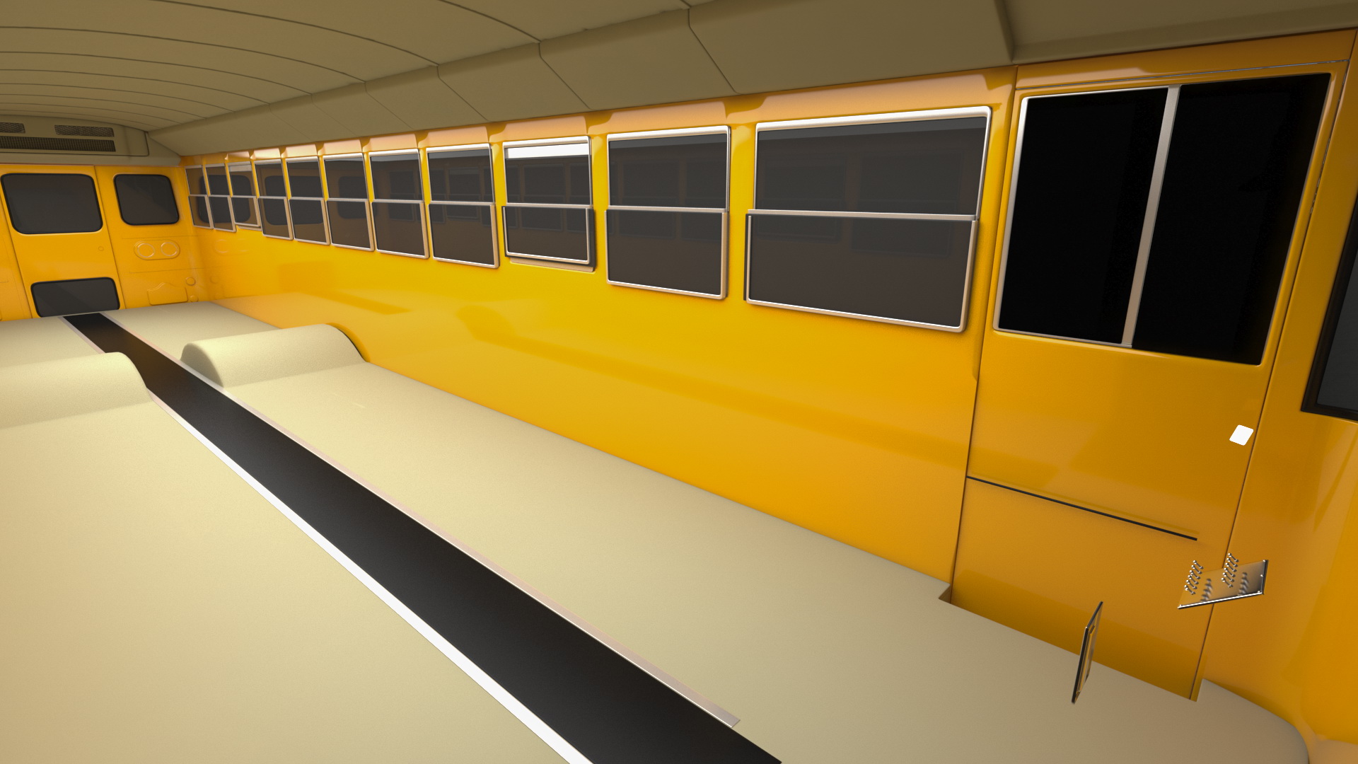 School Bus Exterior Only 3D model