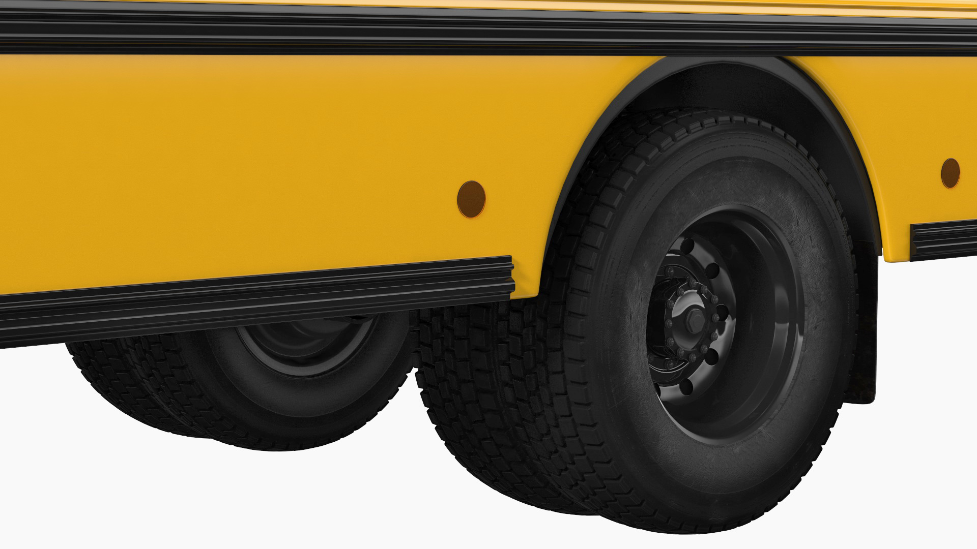 School Bus Exterior Only 3D model