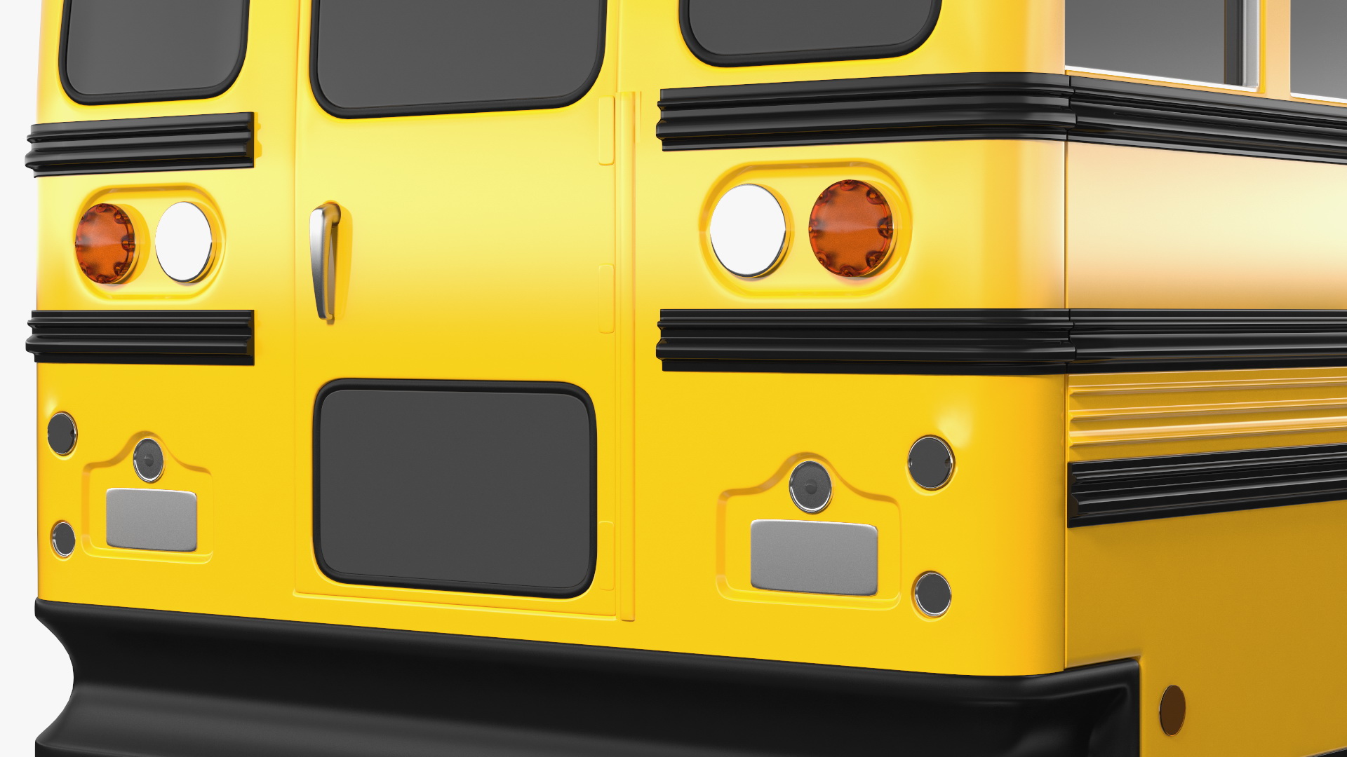 School Bus Exterior Only 3D model