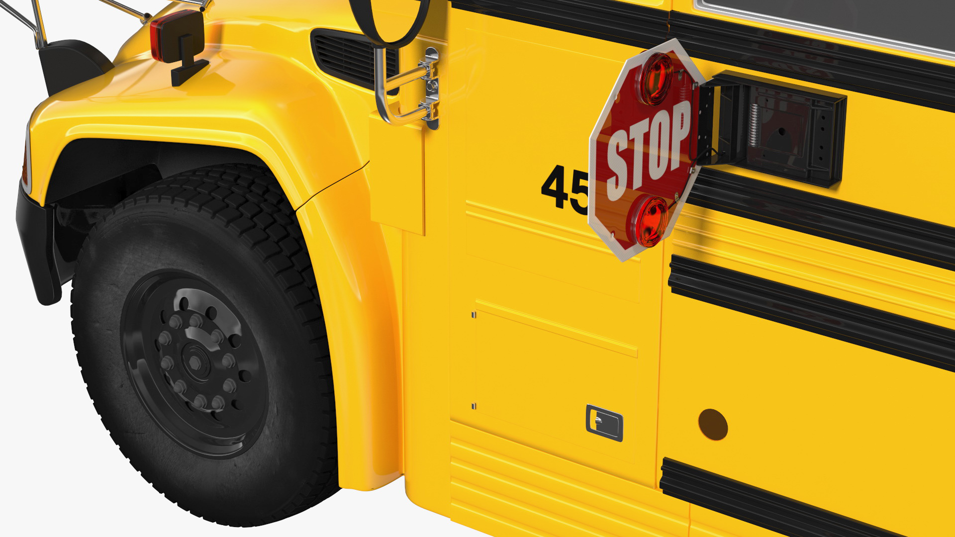 School Bus Exterior Only 3D model