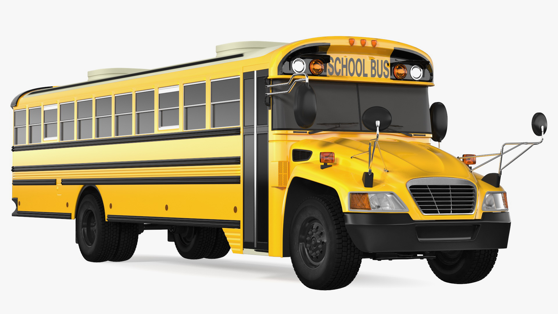 School Bus Exterior Only 3D model