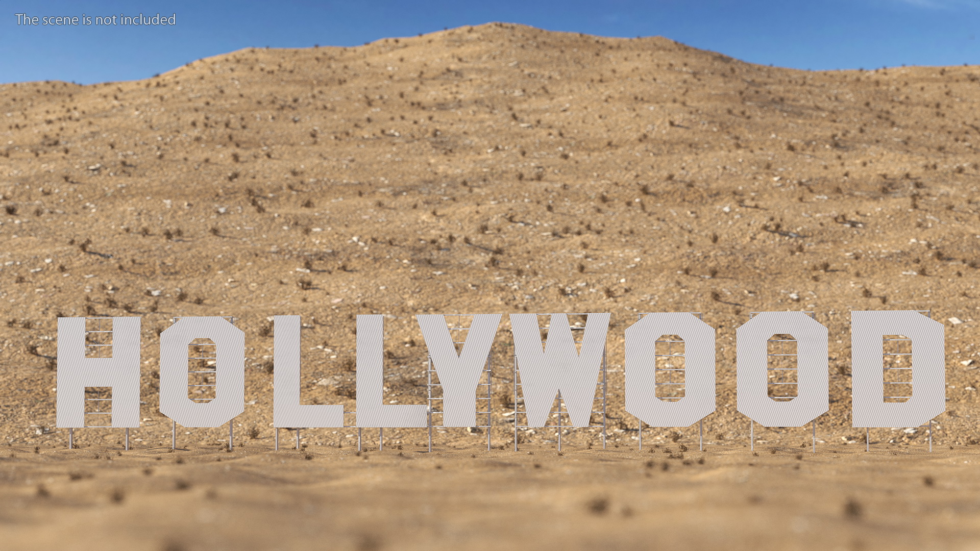 Hollywood sign 3D model