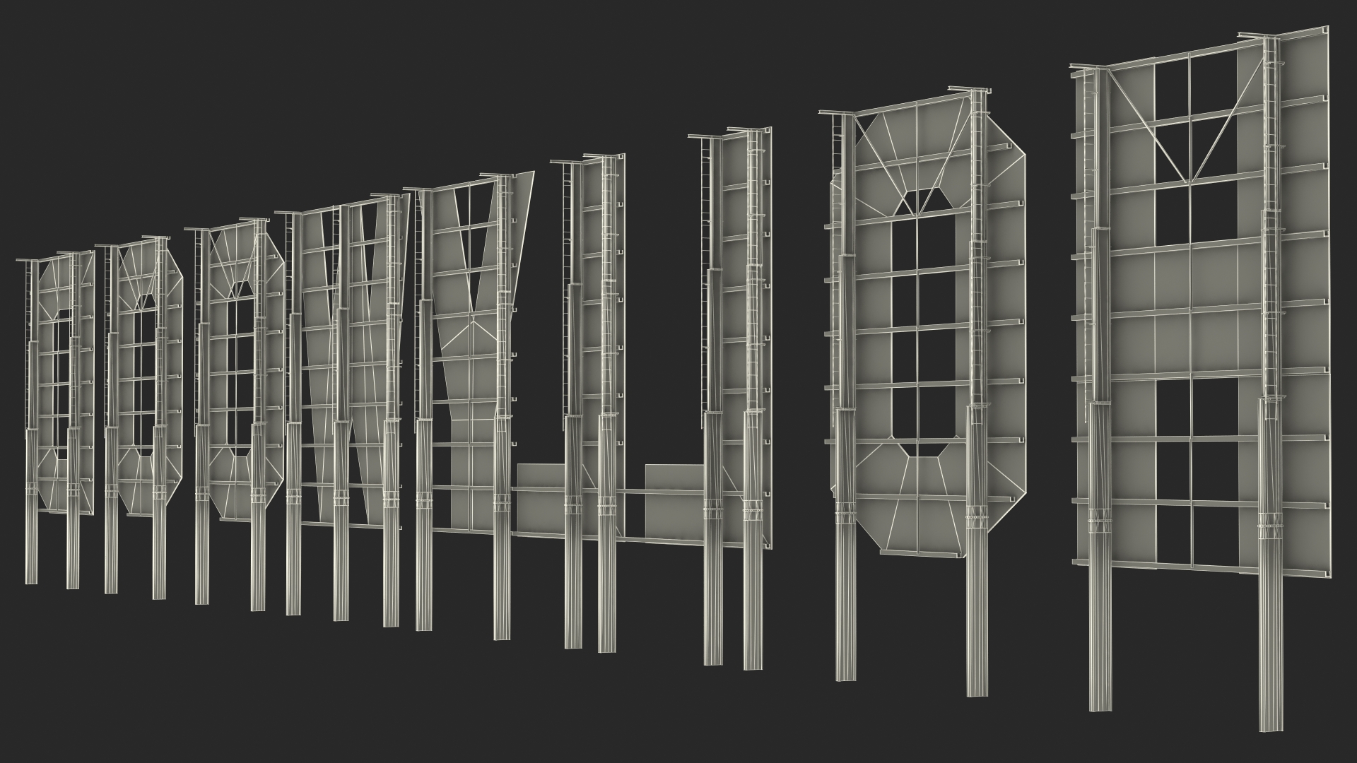 Hollywood sign 3D model