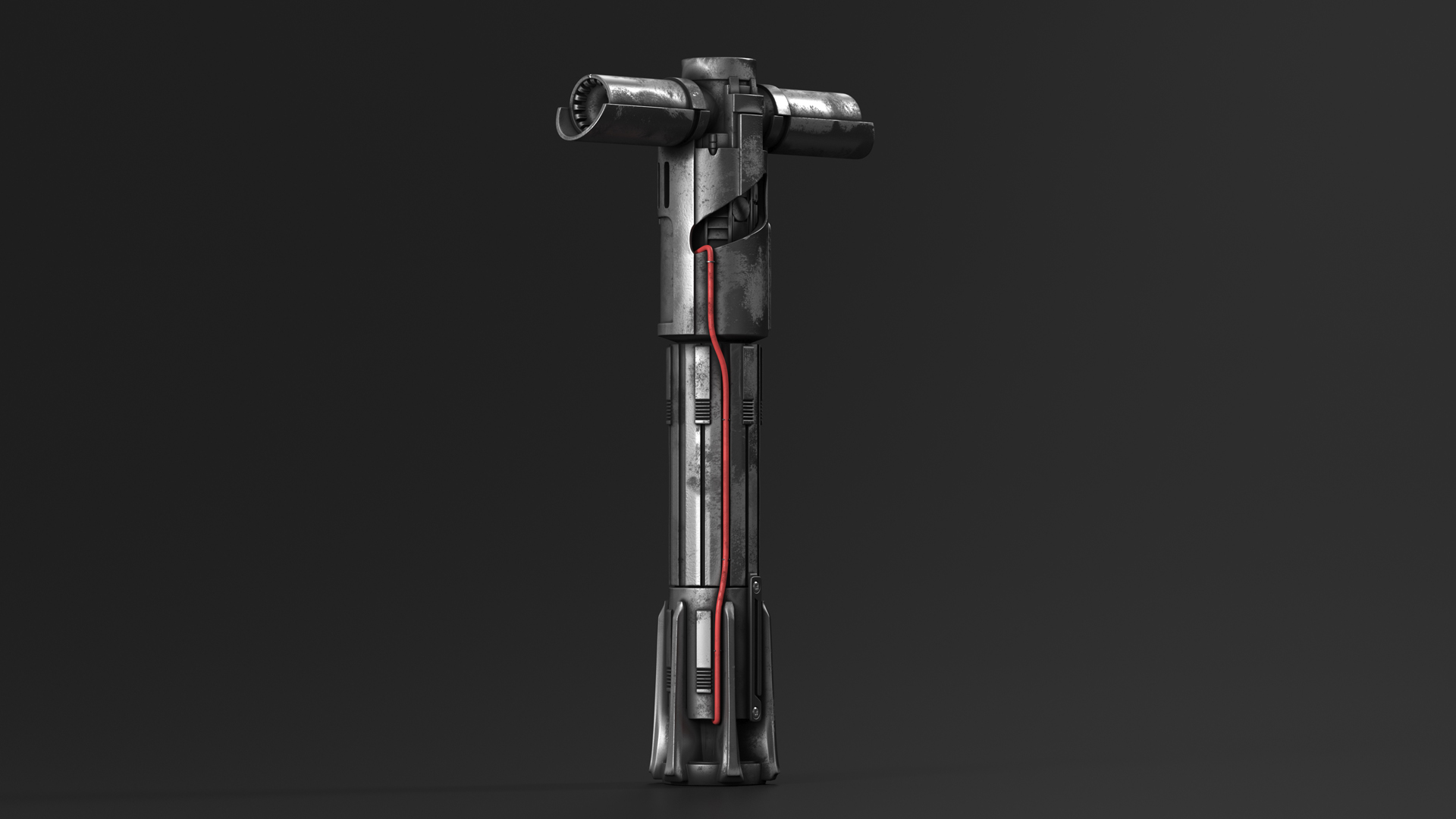 Kylo Rens Lightsaber Off 3D model