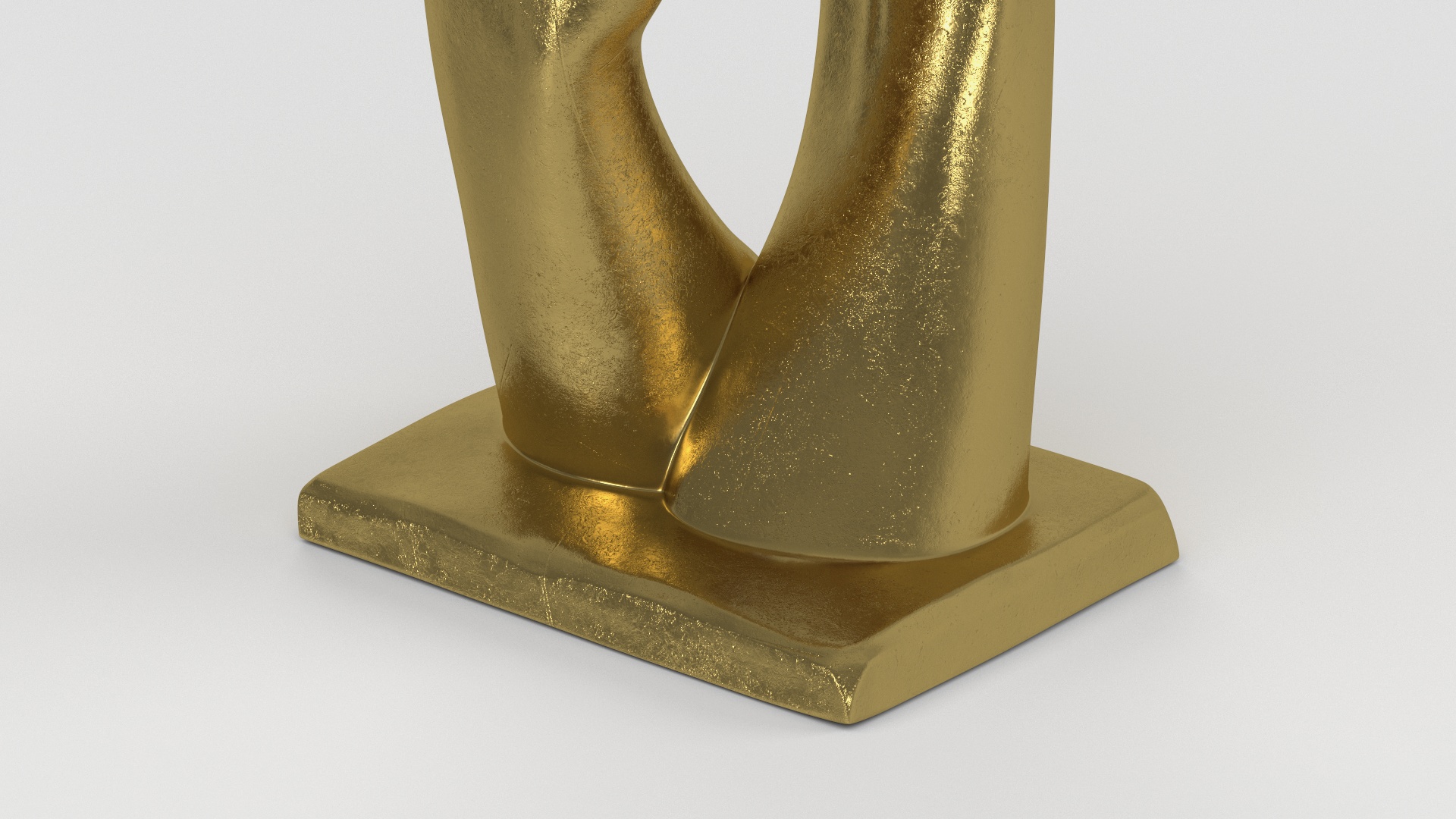 3D model Hands Sculpture Gold