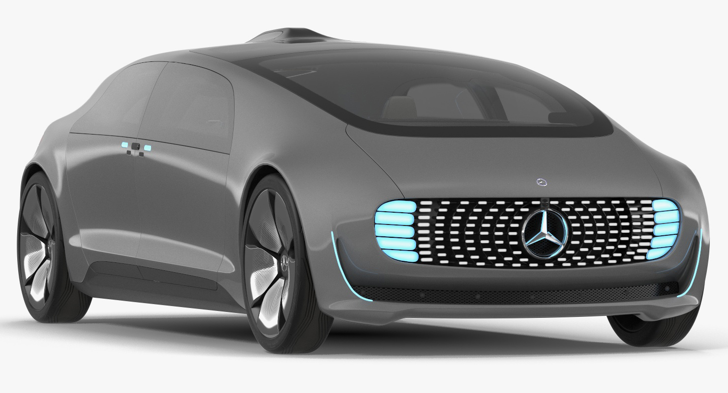 3D Autonomous Concept Car Mercedes Benz F015