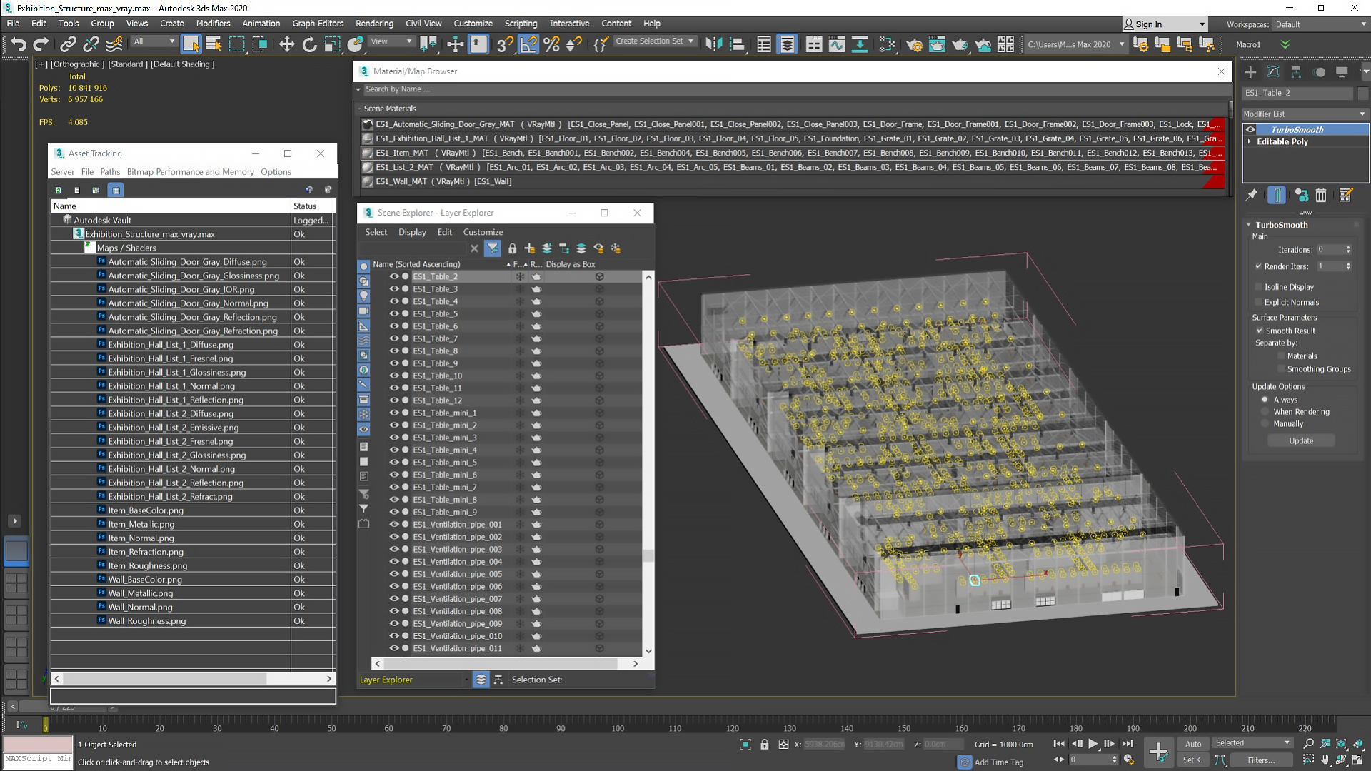 3D model Exhibition Structure