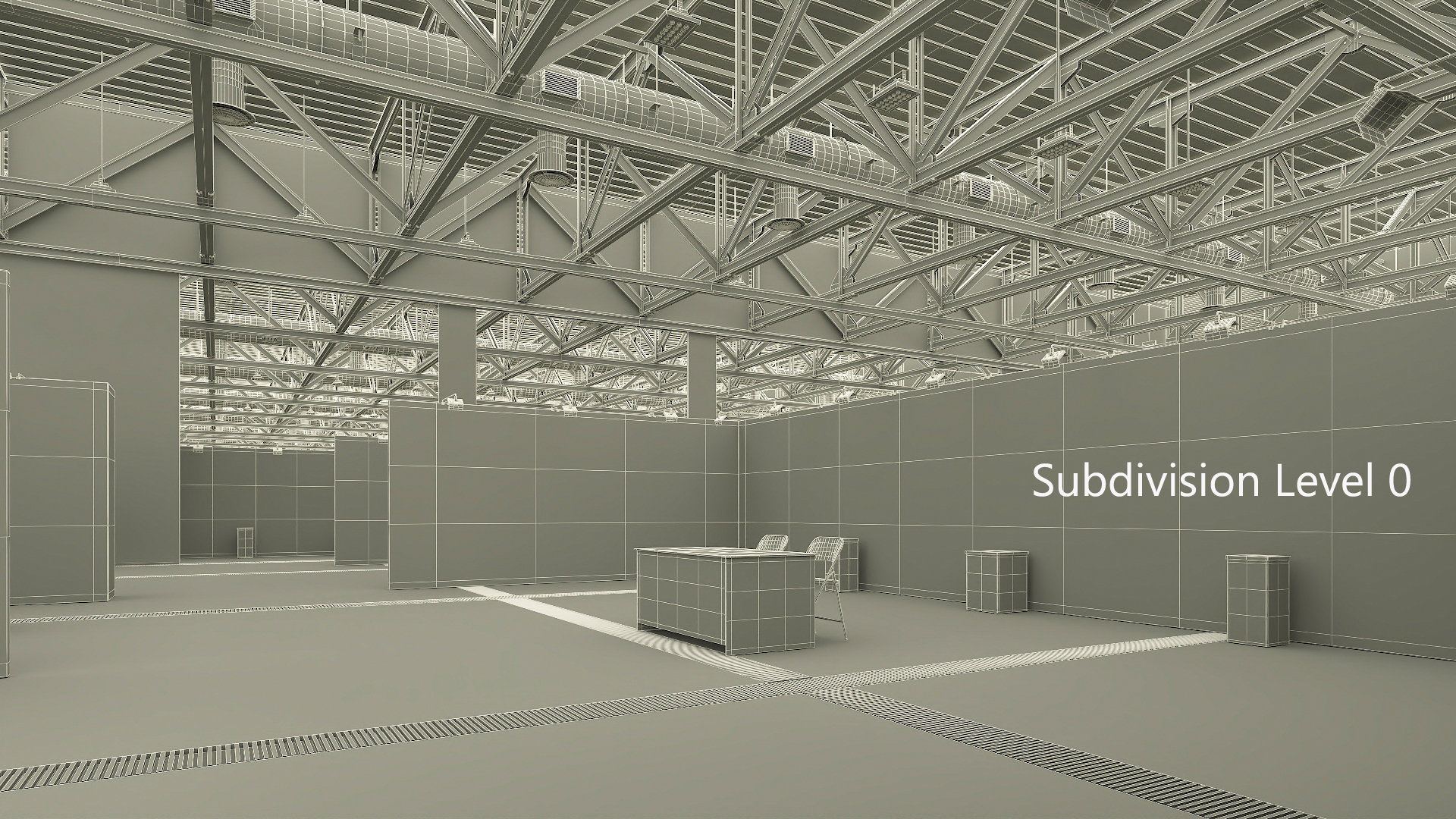 3D model Exhibition Structure