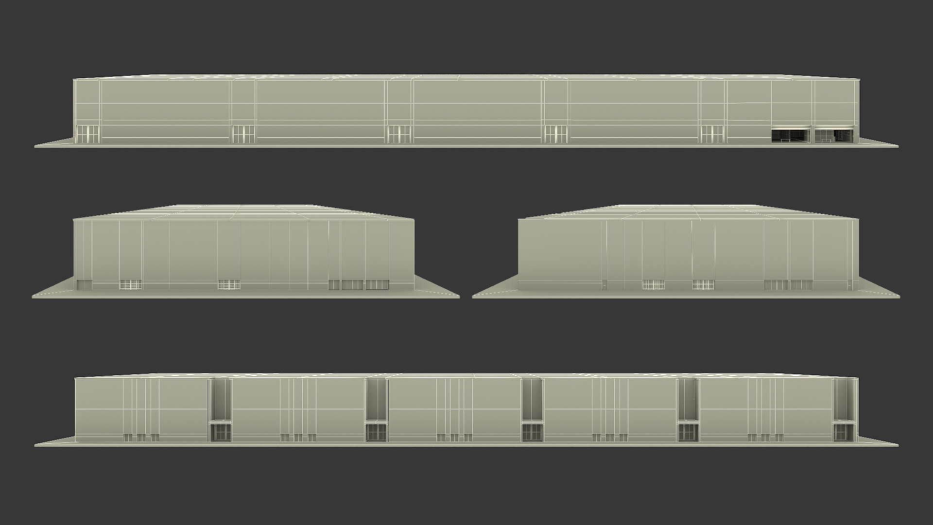 3D model Exhibition Structure