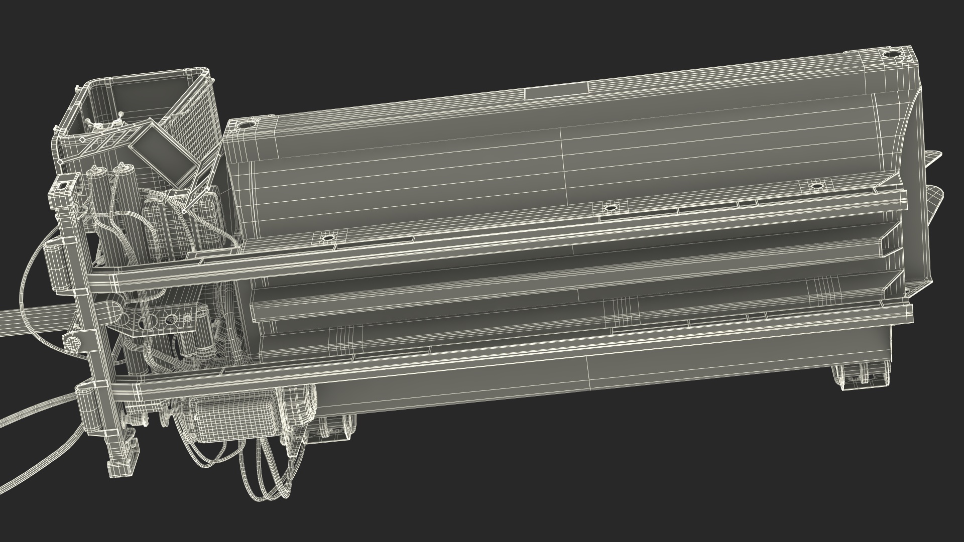 3D Scrap Metal Baler Portable Rigged model