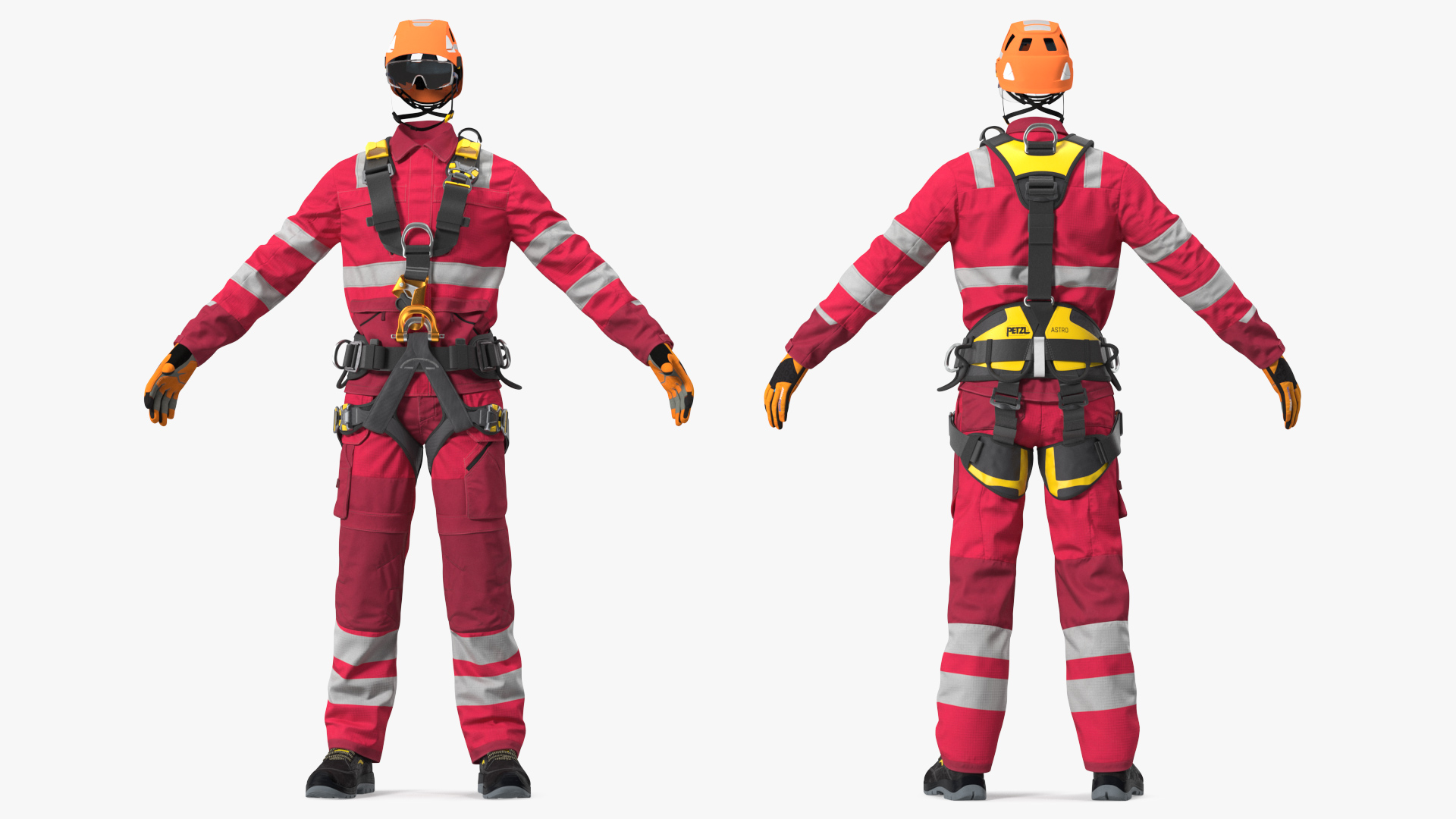 3D model Alpinist Worker Full Equipment