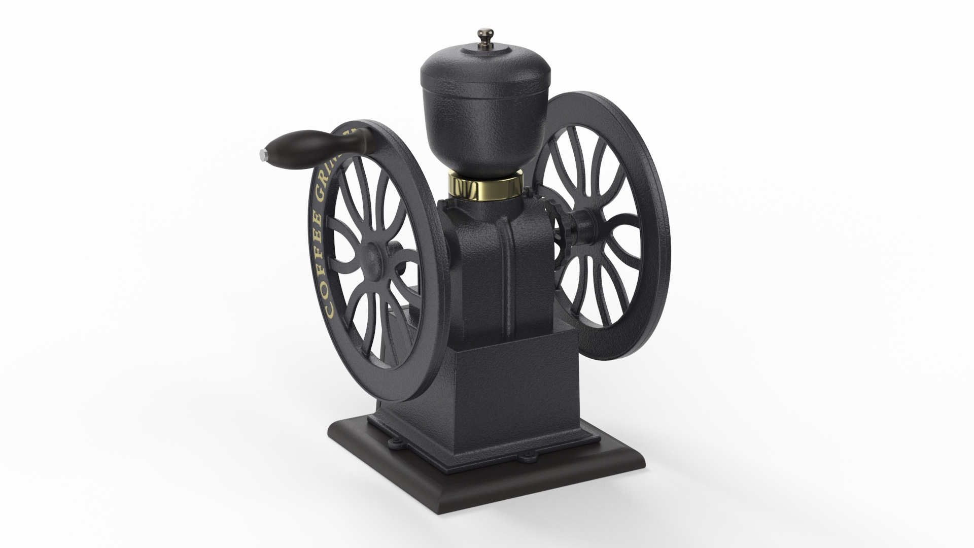 3D Retro Style Manual Coffee Grinder model