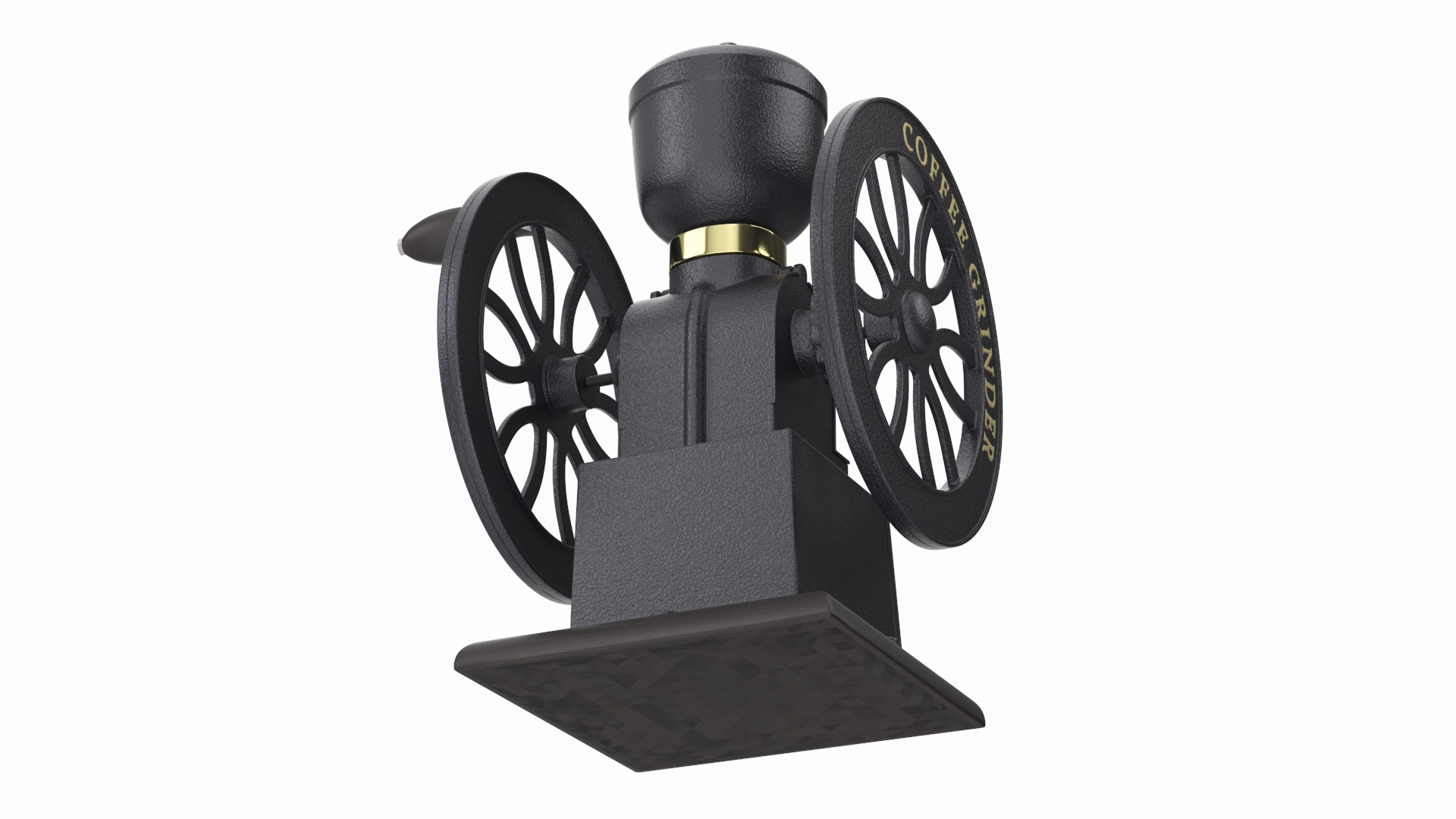 3D Retro Style Manual Coffee Grinder model