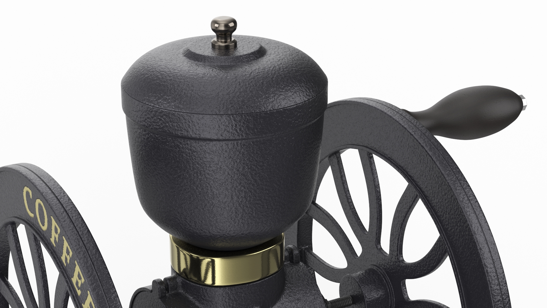 3D Retro Style Manual Coffee Grinder model