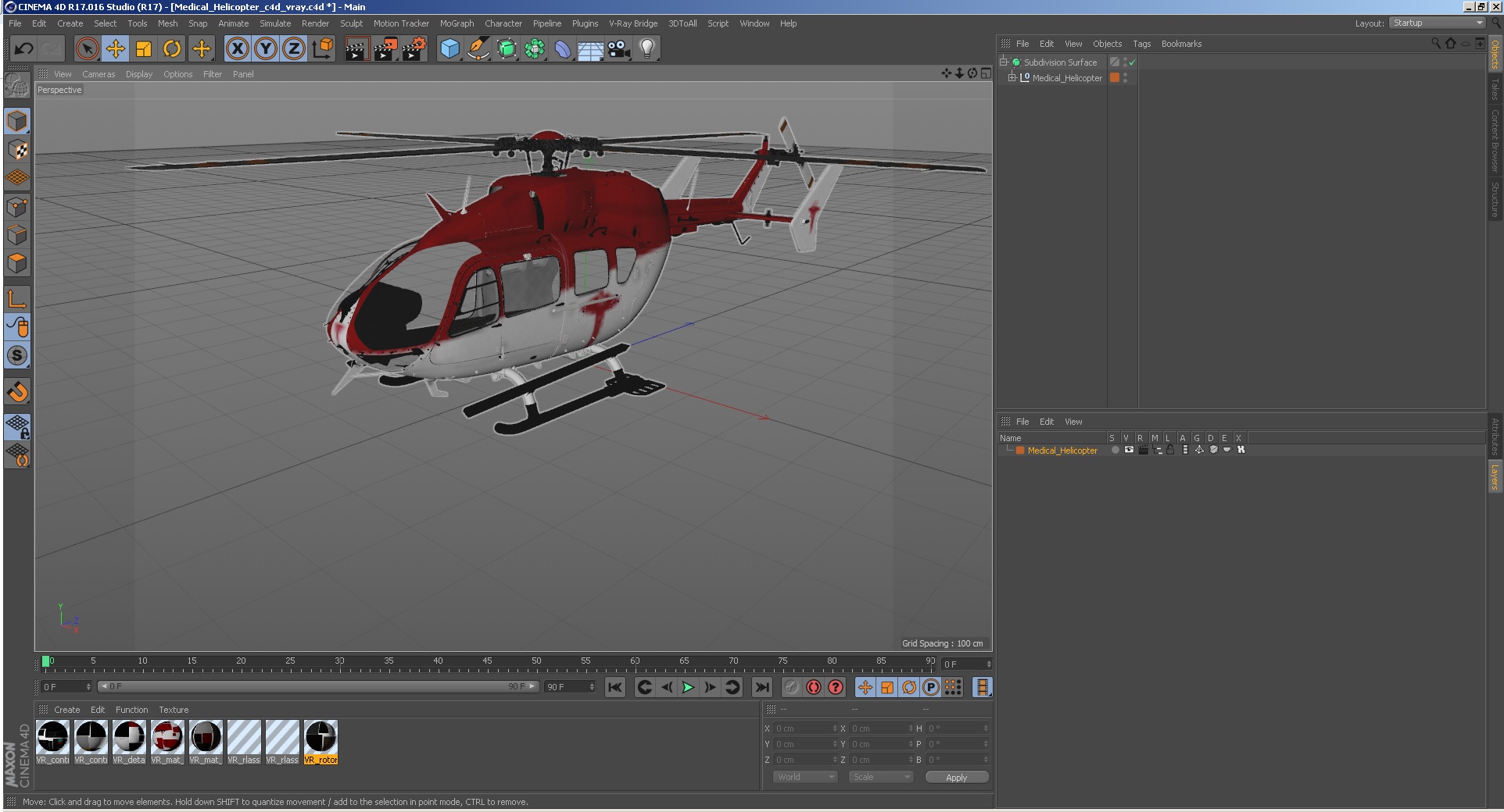 3D Medical Helicopter model