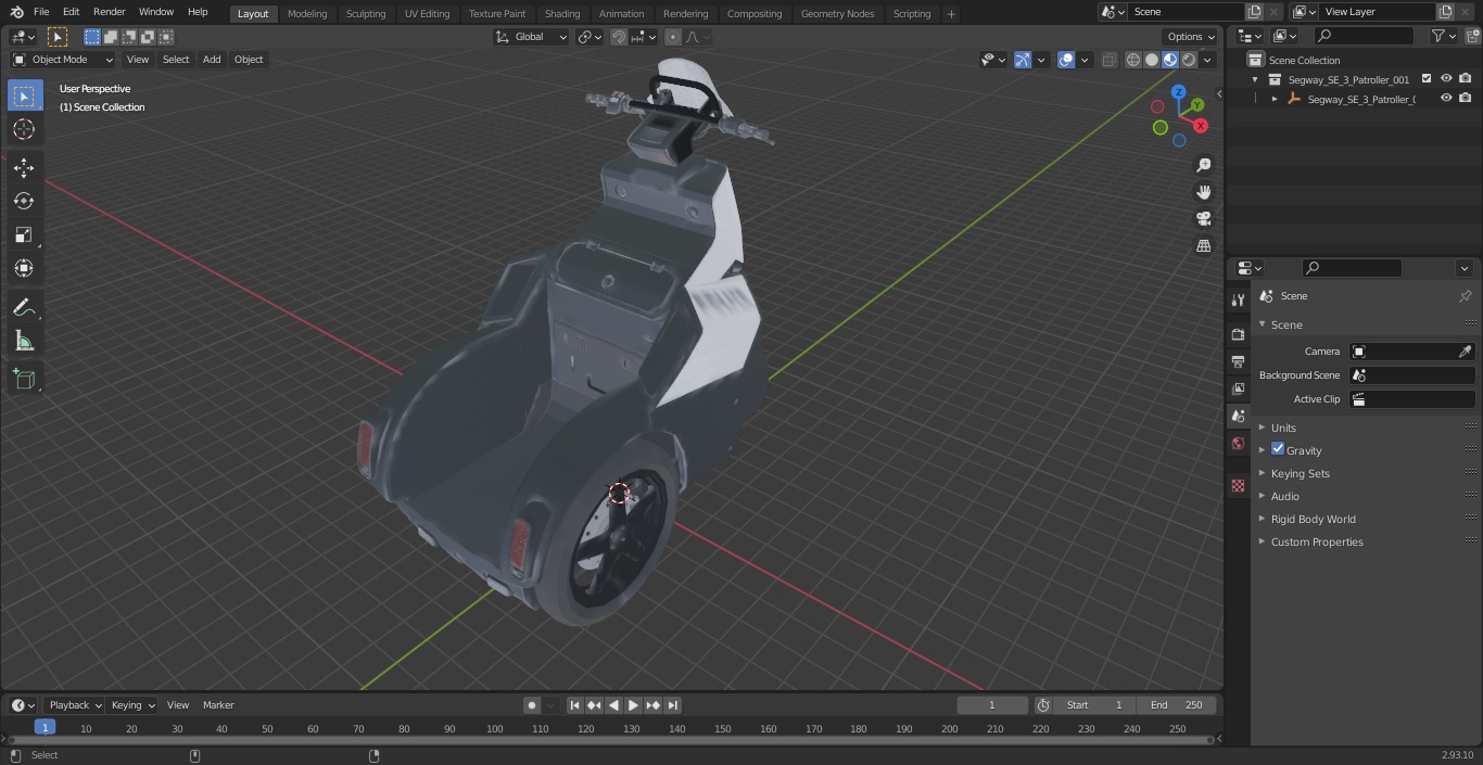 3D Segway SE 3 Patroller