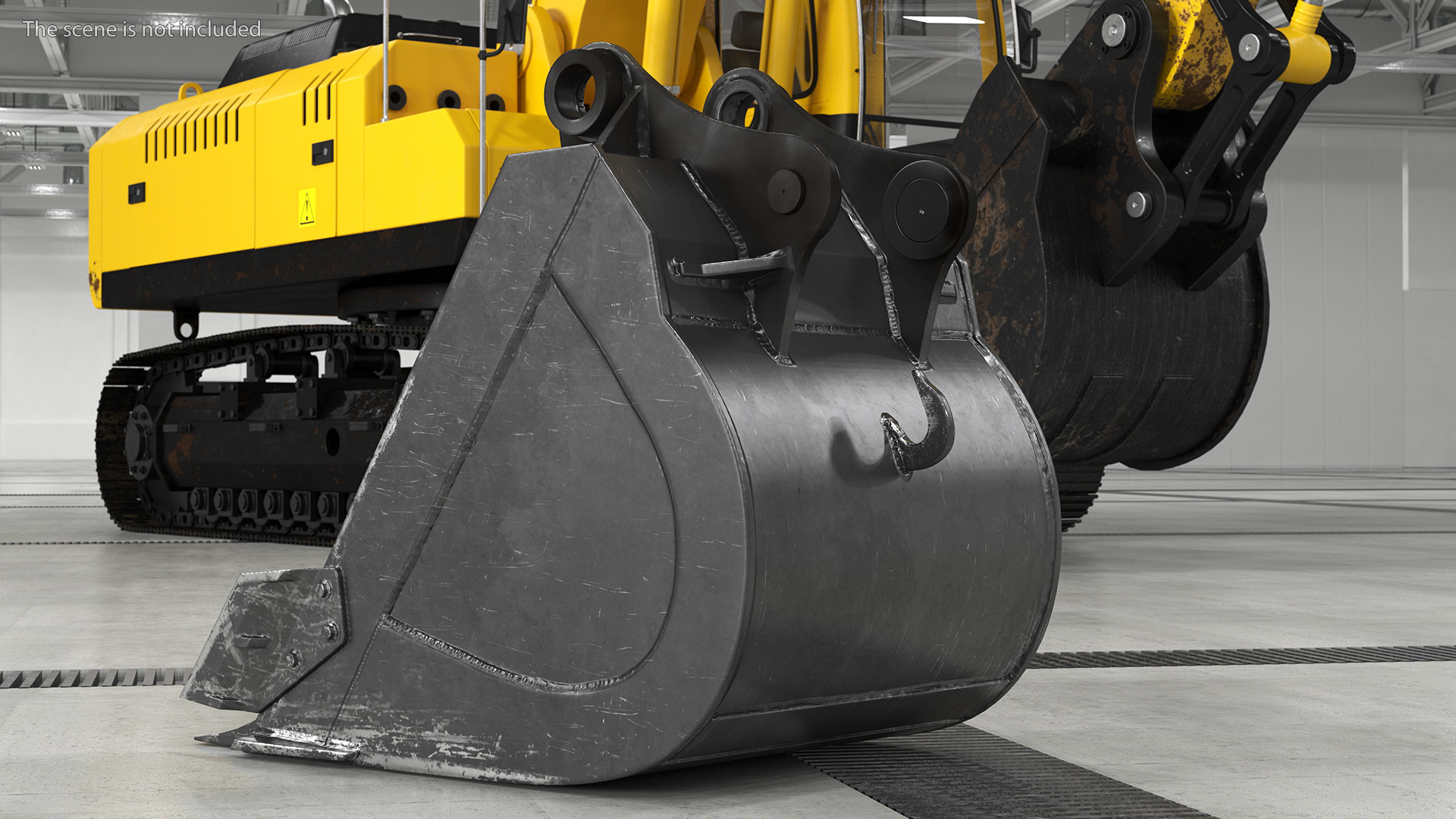 Heavy Duty Excavator Bucket 3D